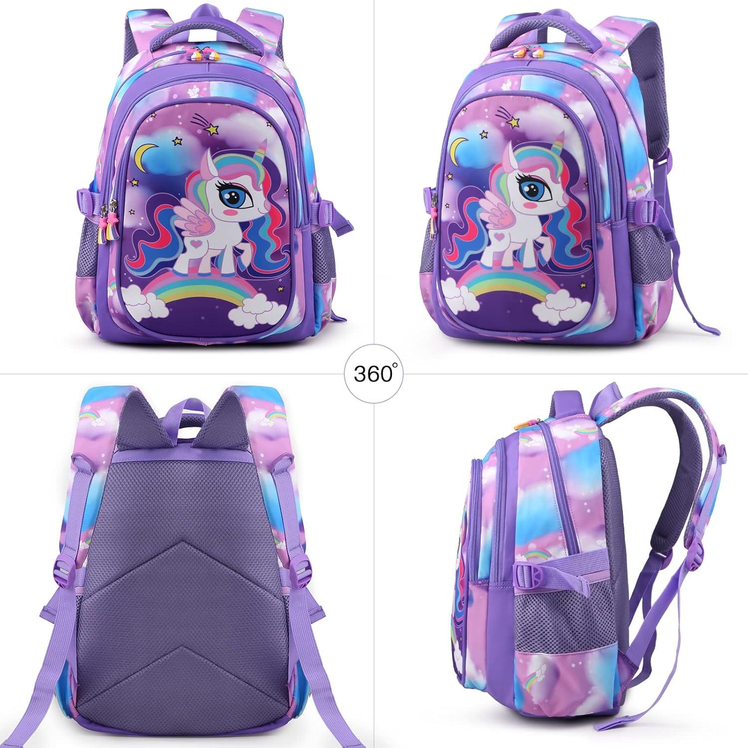 Mochila Escolar Niña Wisiley 40 cm Unicornio Ligera