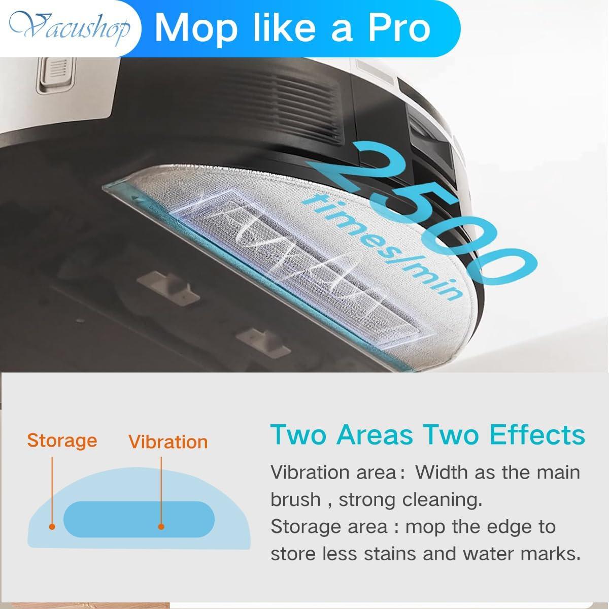 Moppad Reemplazo para Limpiador Robot Yeedi Cube CC - 4 Unidades