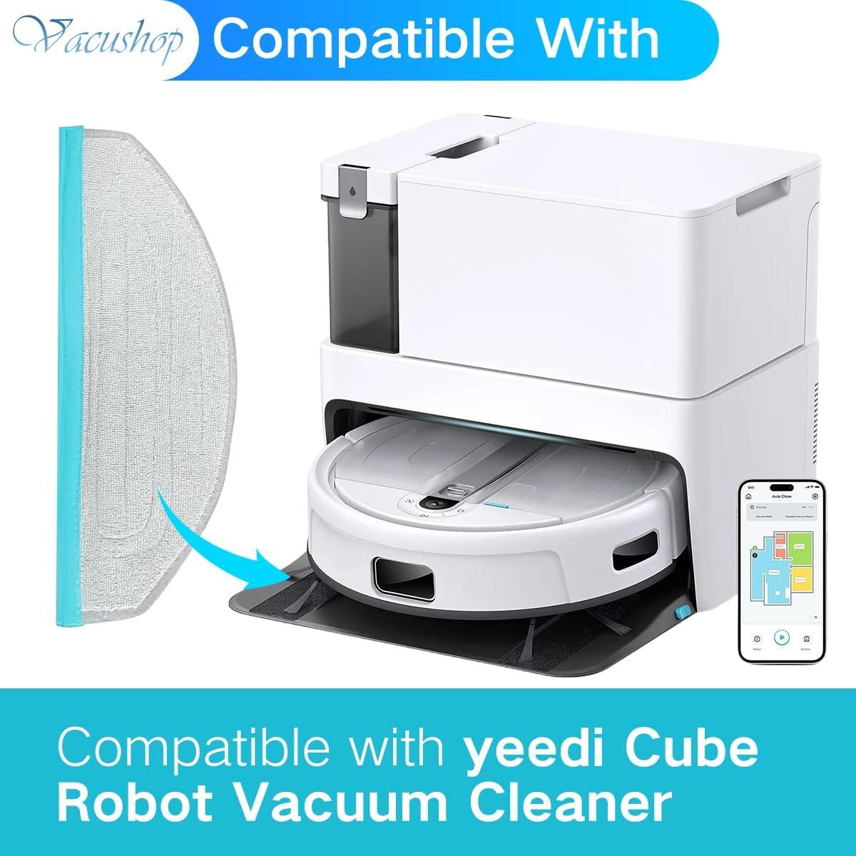 Moppad Reemplazo para Limpiador Robot Yeedi Cube CC - 4 Unidades