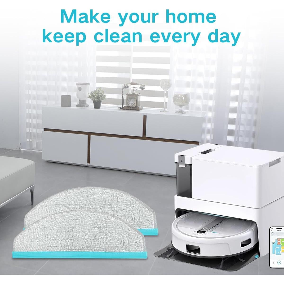 Moppad Reemplazo para Limpiador Robot Yeedi Cube CC - 4 Unidades