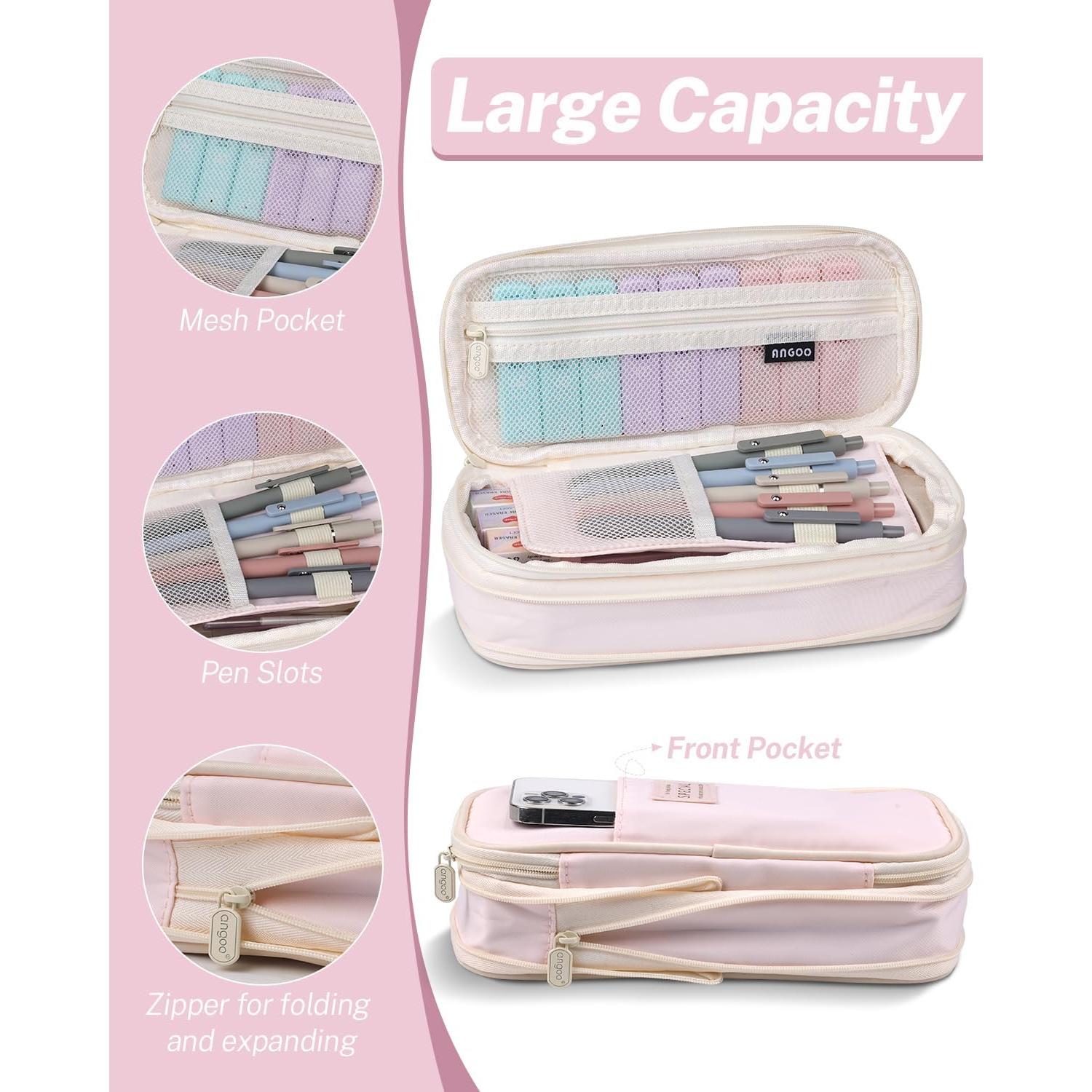 43 Piezas Suministros Escolares Smallbudi Estuche Rosa