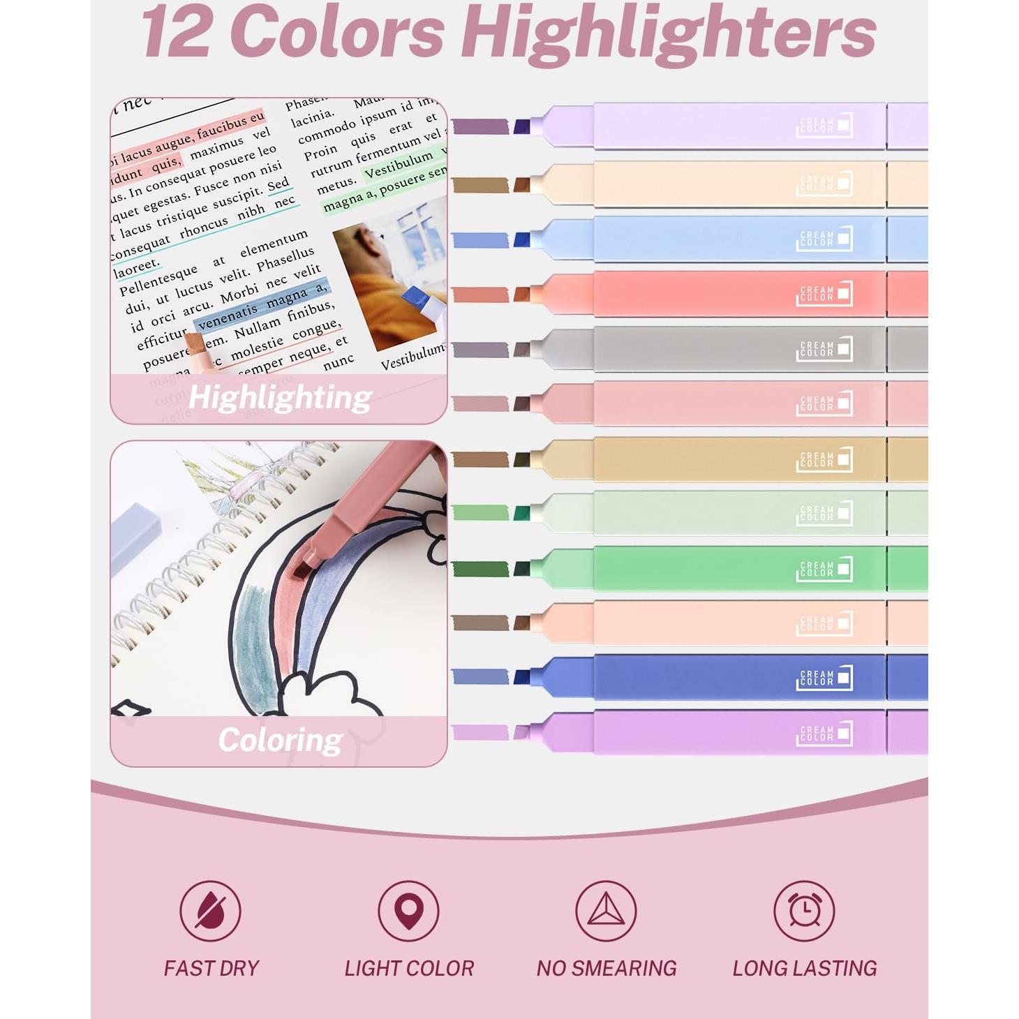 43 Piezas Suministros Escolares Smallbudi Estuche Rosa