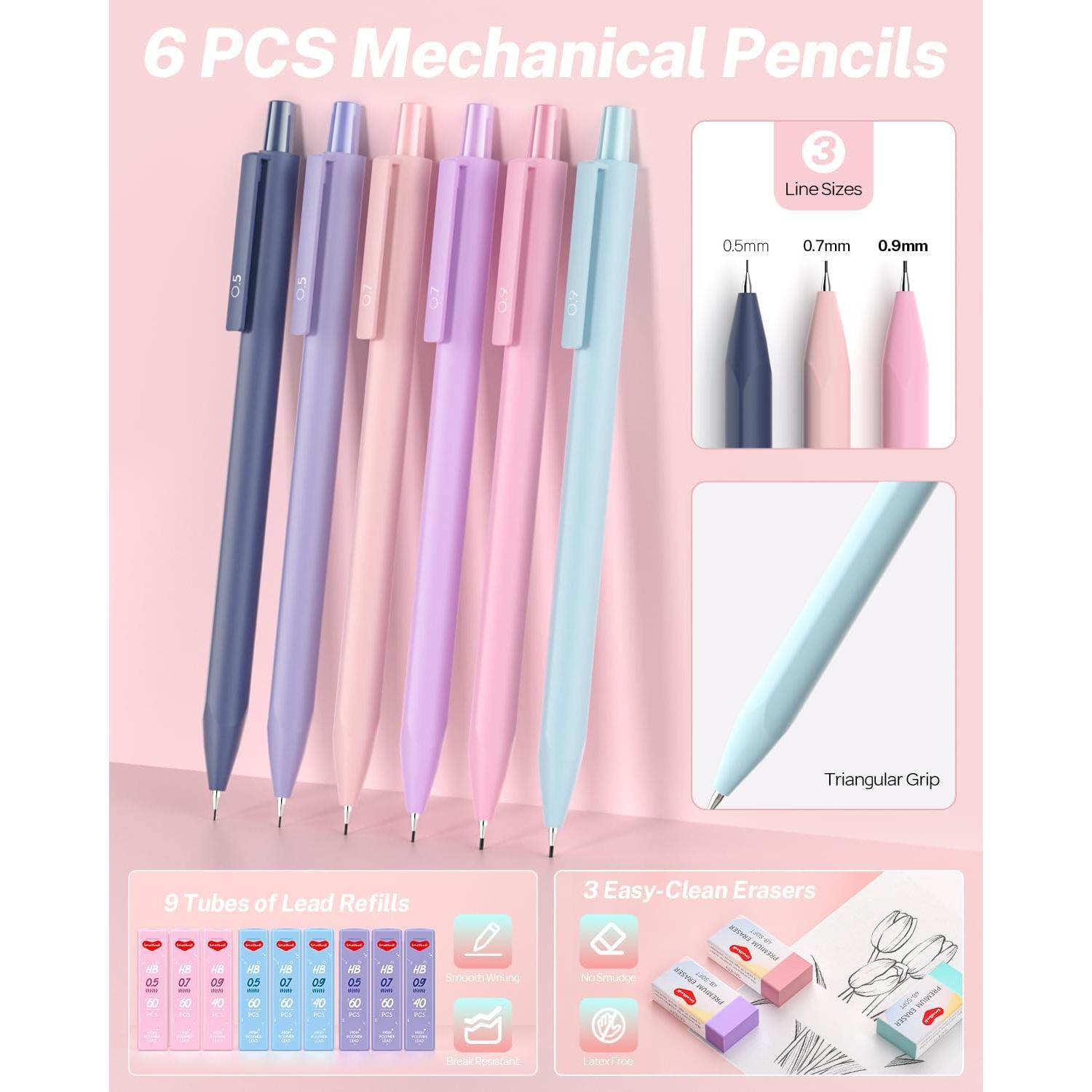 43 Piezas Suministros Escolares Smallbudi Estuche Rosa