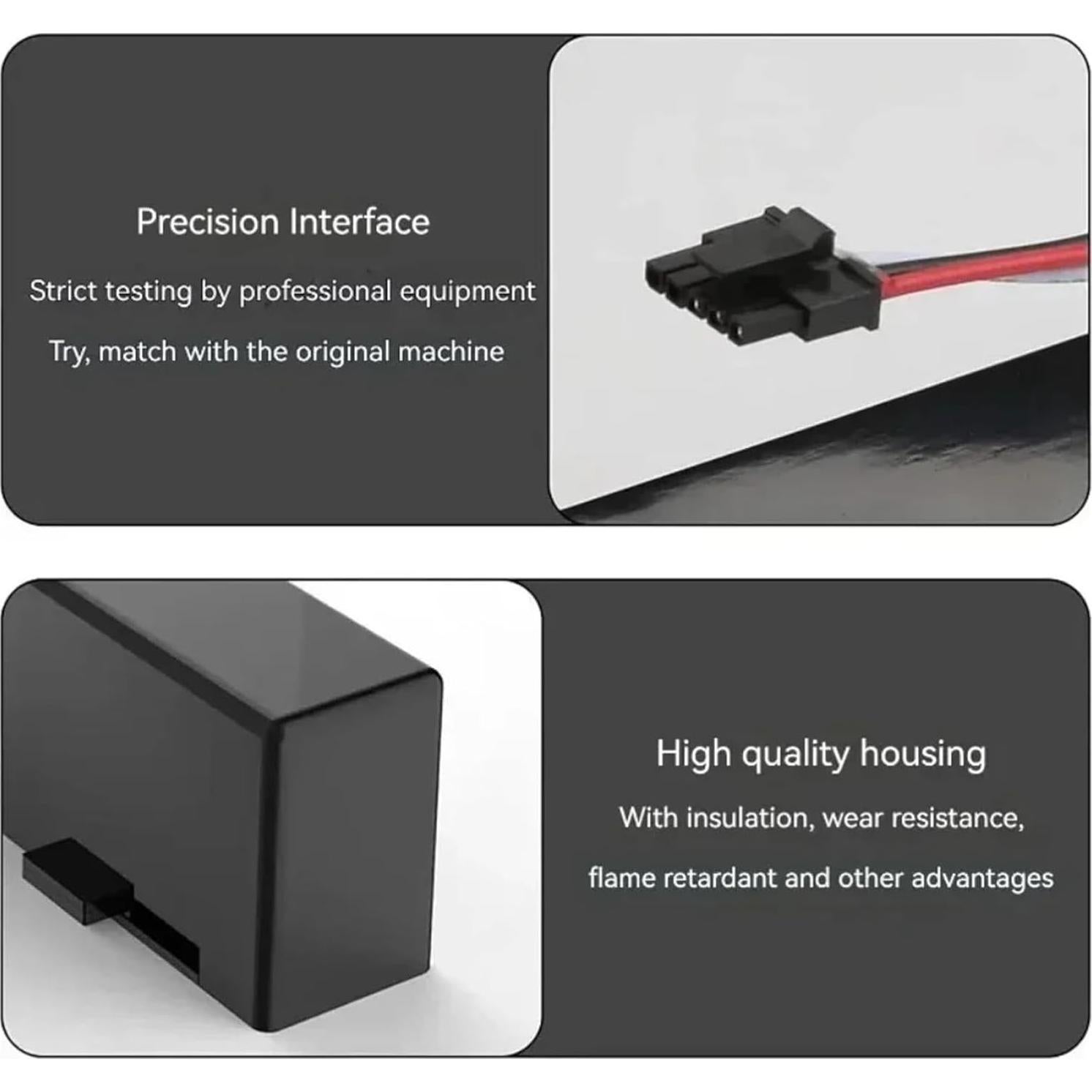 14.8V STYTJ02YM Battery ，Compatible ForXiaomi Mijia LDS Vacuum Cleaner Mi Robot Vacuum-Mop P Mi Robot Vacuum-Mop 2S ，Compatible for Haier JX37(9800mAh)