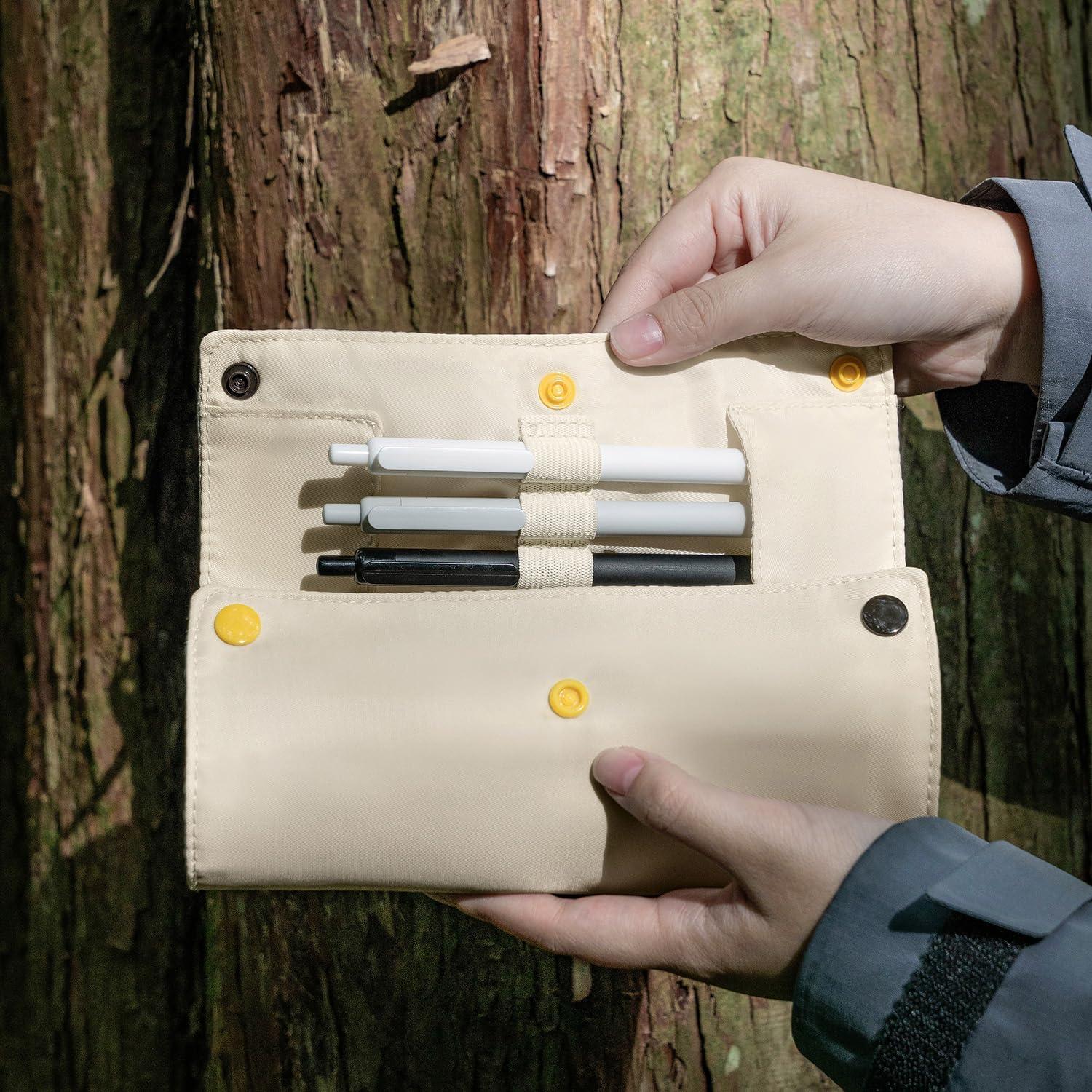 Estuche de Lápices Lanxivi Enrollable Albaricoque 20x9 cm