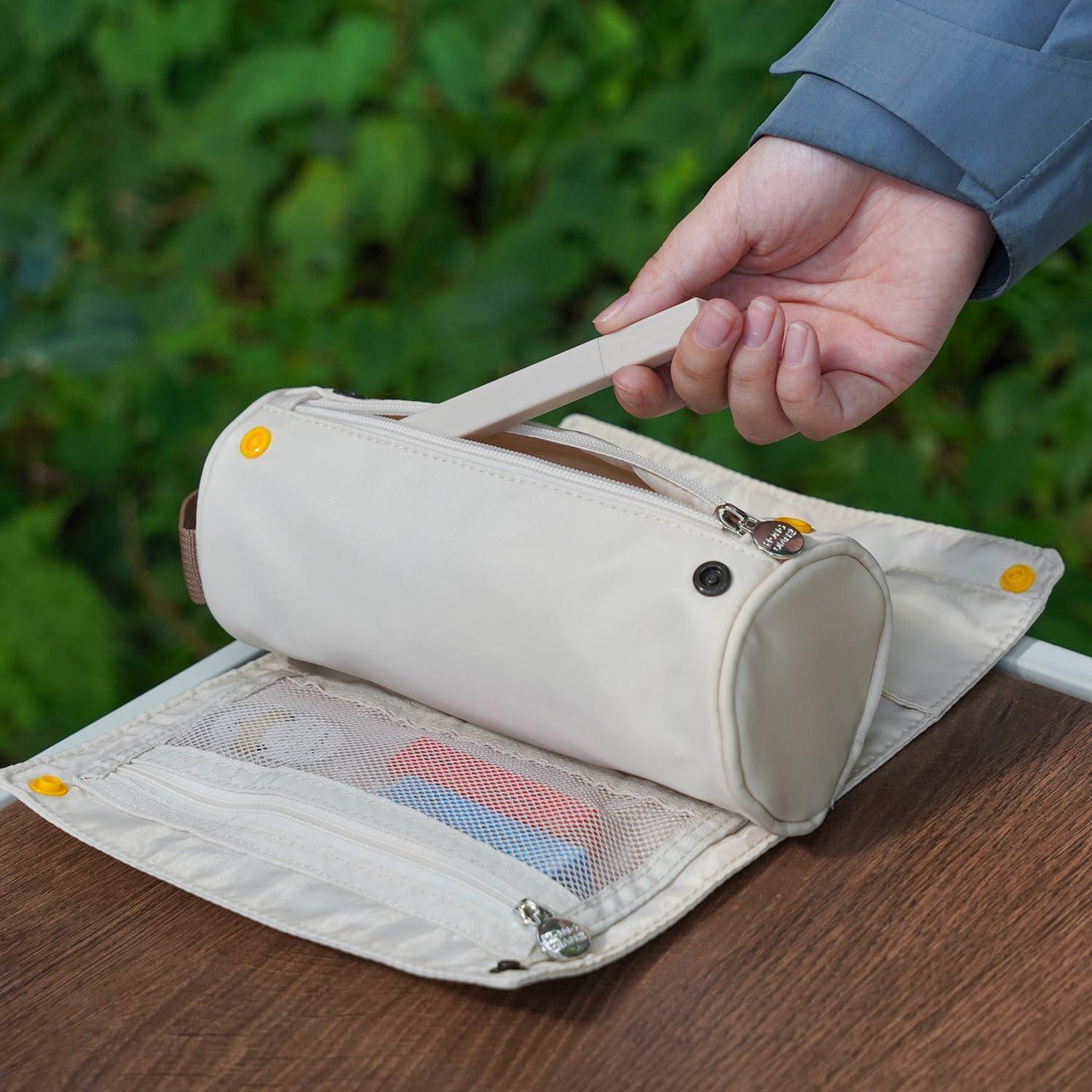 Estuche de Lápices Lanxivi Enrollable Albaricoque 20x9 cm