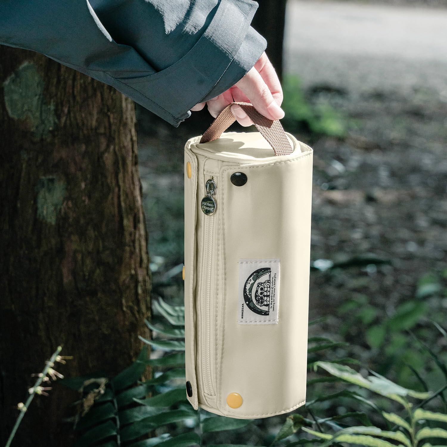 Estuche de Lápices Lanxivi Enrollable Albaricoque 20x9 cm