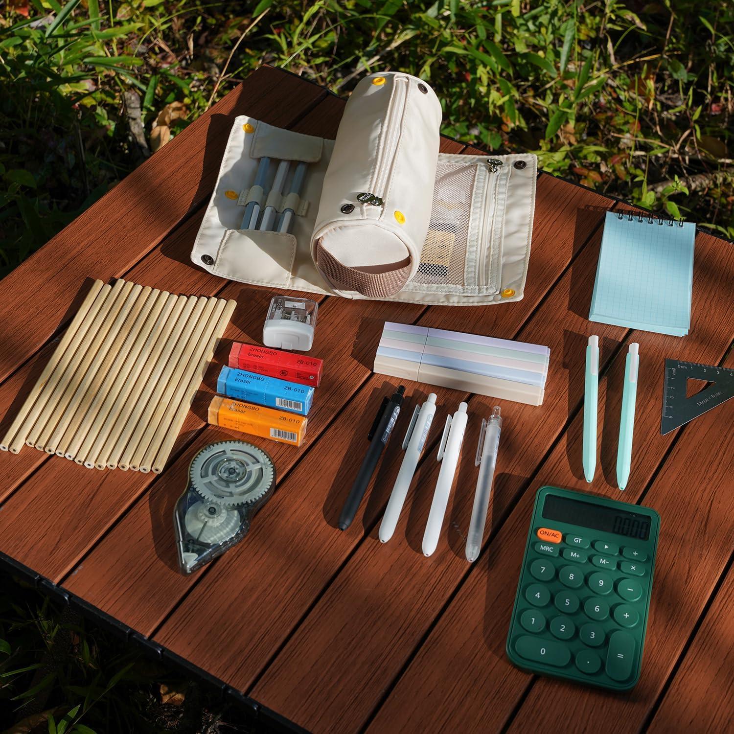 Estuche de Lápices Lanxivi Enrollable Albaricoque 20x9 cm