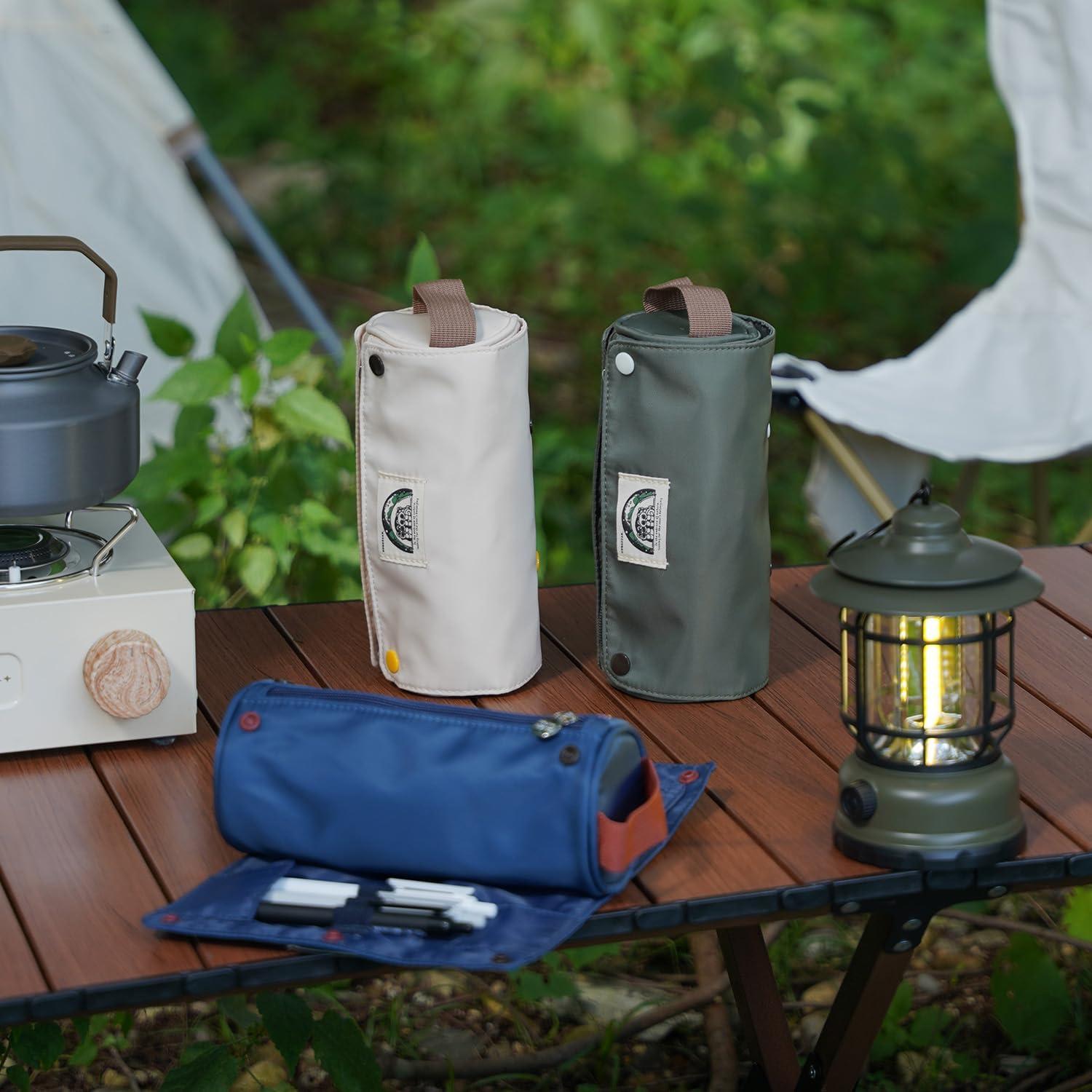 Estuche de Lápices Lanxivi Enrollable Albaricoque 20x9 cm