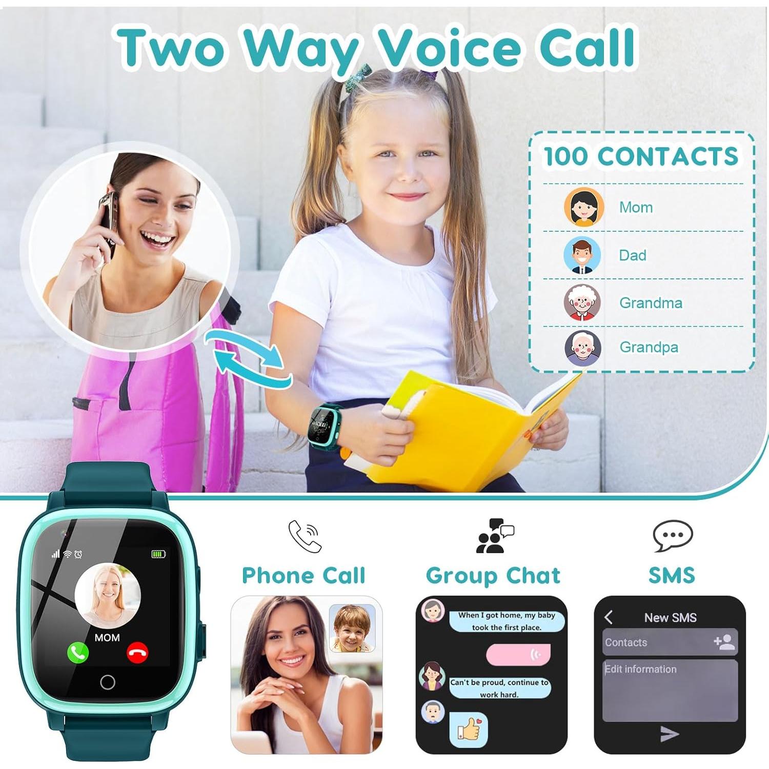 Reloj Inteligente CJC T15 para Niños con GPS y Llamadas