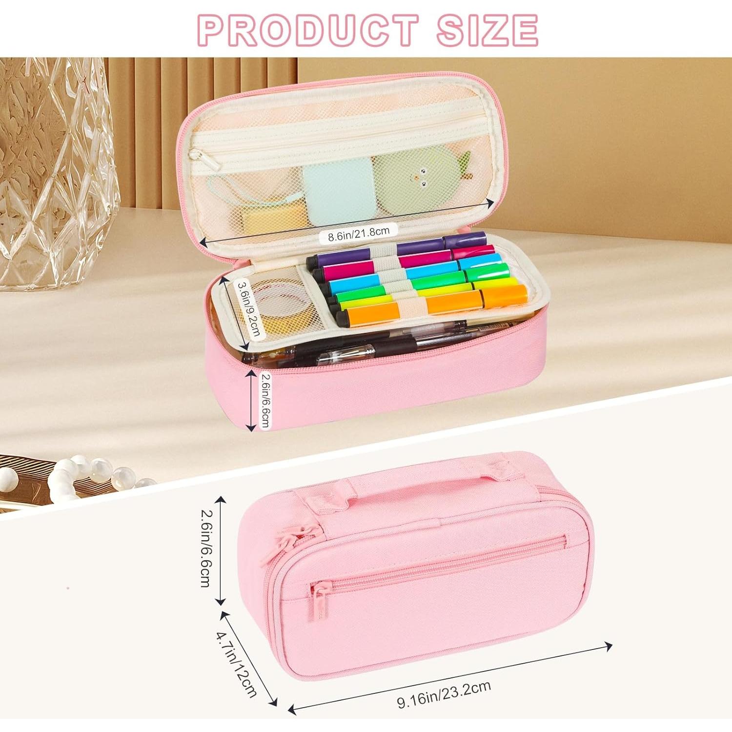 Estuche de Lápices Rosa Betarami Grande 22.86x10.92cm