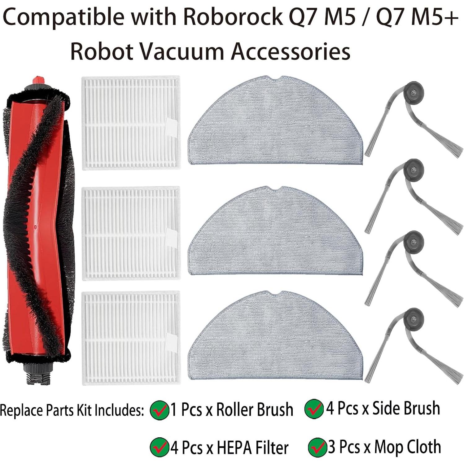 Accesorios de Repuesto YERXPAFT para Roborock Q7 M5/M5+
