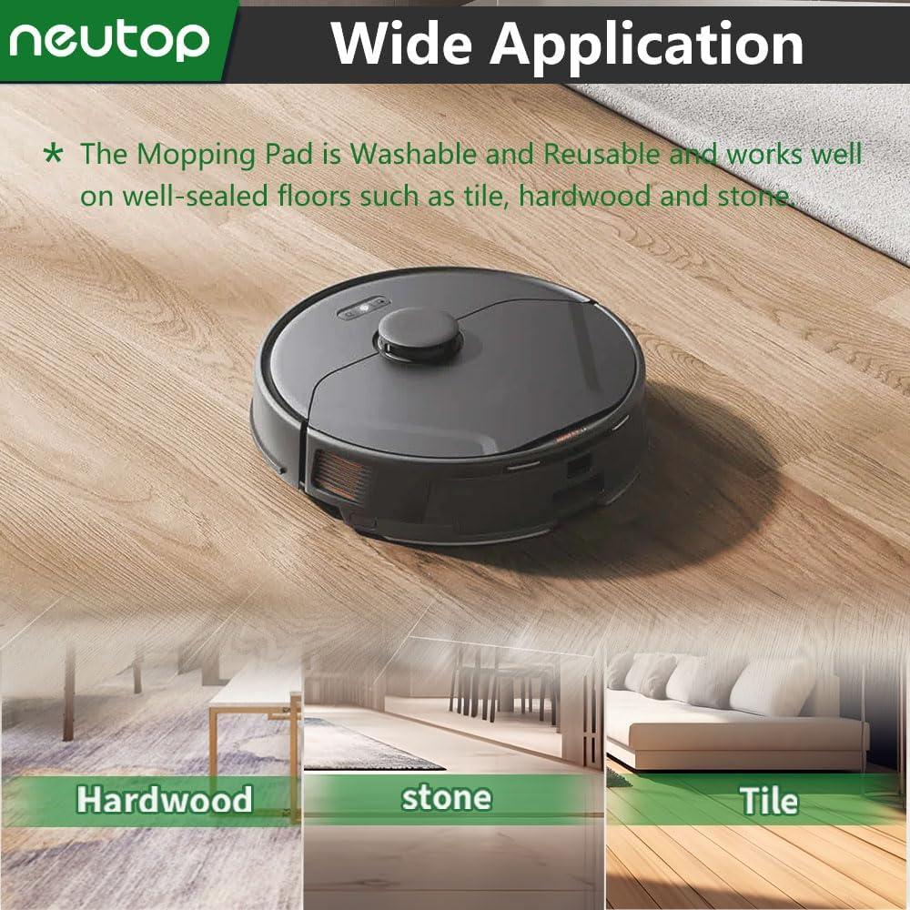 Paños de limpieza lavables Neutop para eufy X8 Pro - 6 unidades