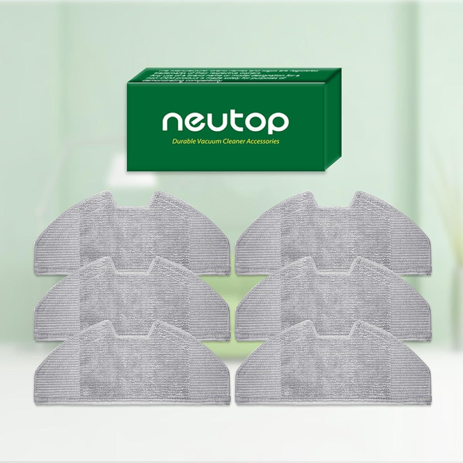 Paños de limpieza lavables Neutop para eufy X8 Pro - 6 unidades
