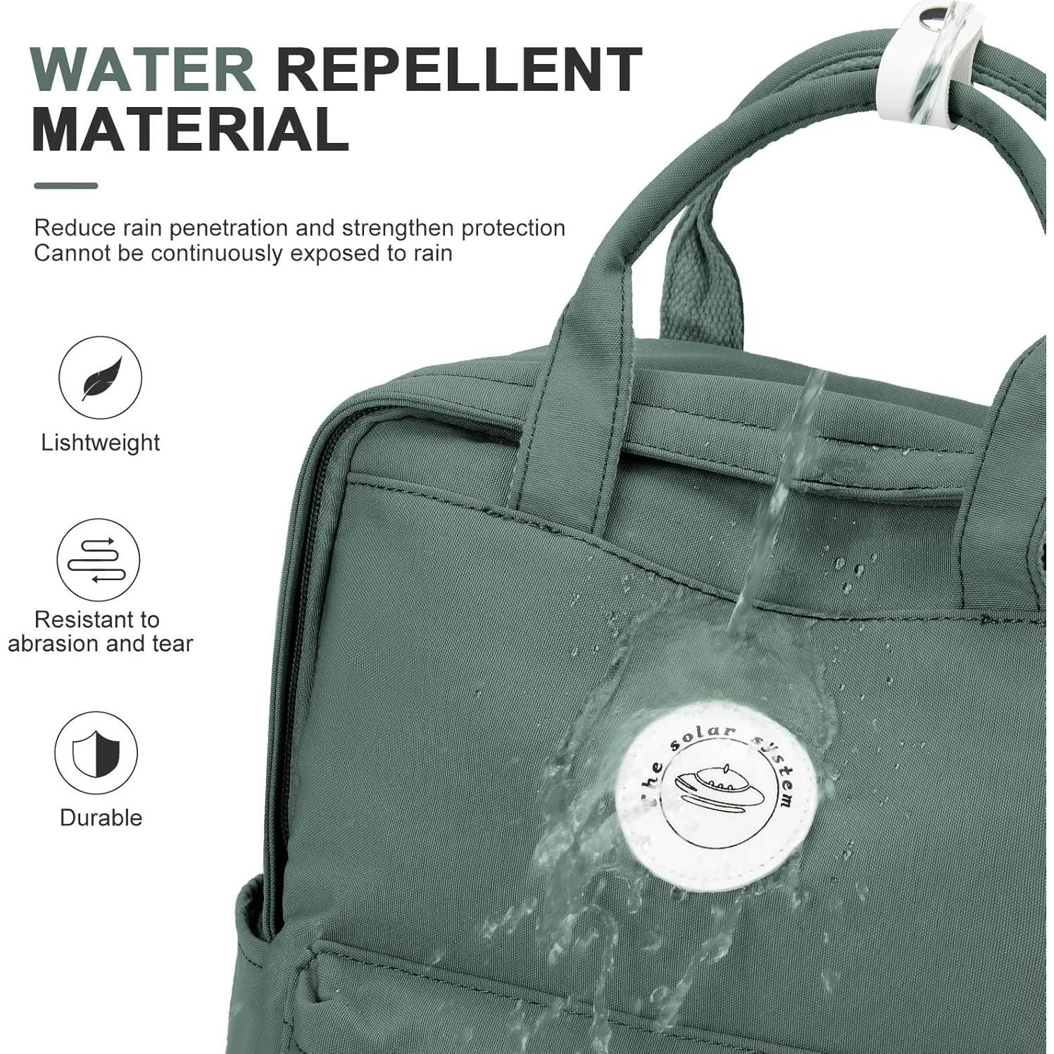 Mochila Escolar Verde Oliva con Compartimento para Laptop 24L