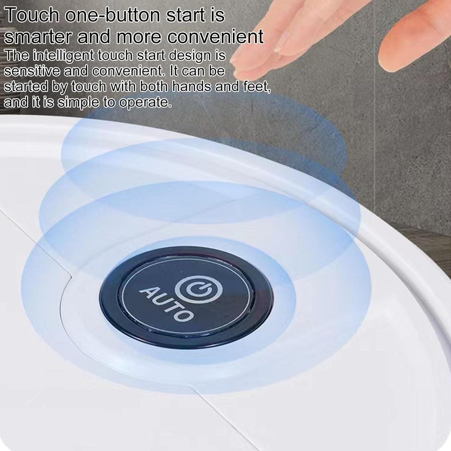 awakentti Robot Vacuum Cleaner, 3 in 1 Sweeping and Mopping Robot, Tangle-Free, Strong Suction, Slim, Low Noise, Auto Sweeping Broom 1500mAh for Pet Hair, Hard Floor, Low Carpet