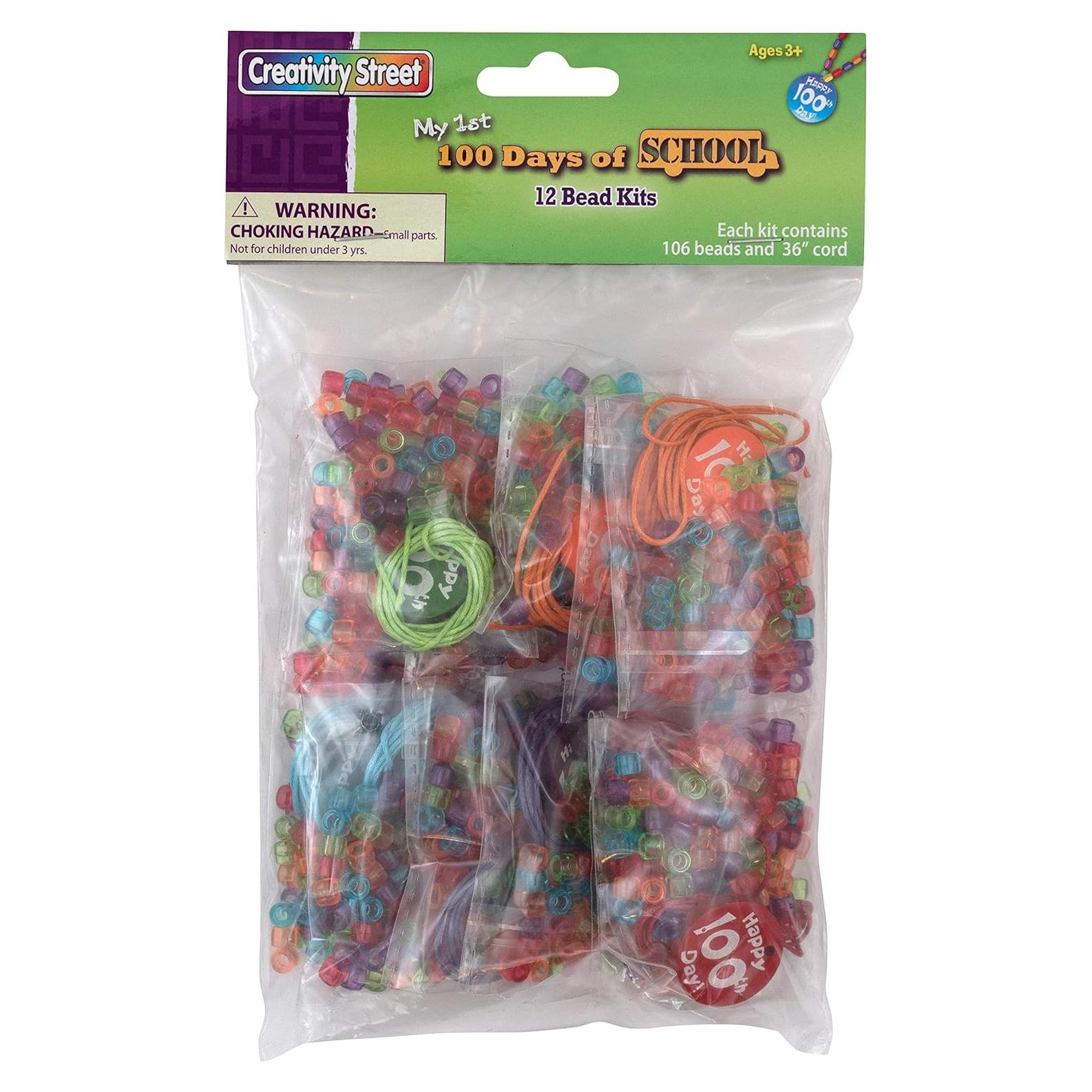 Kits de Cuentas Chenille Kraft 100 Días Paquete 12 Pequeño