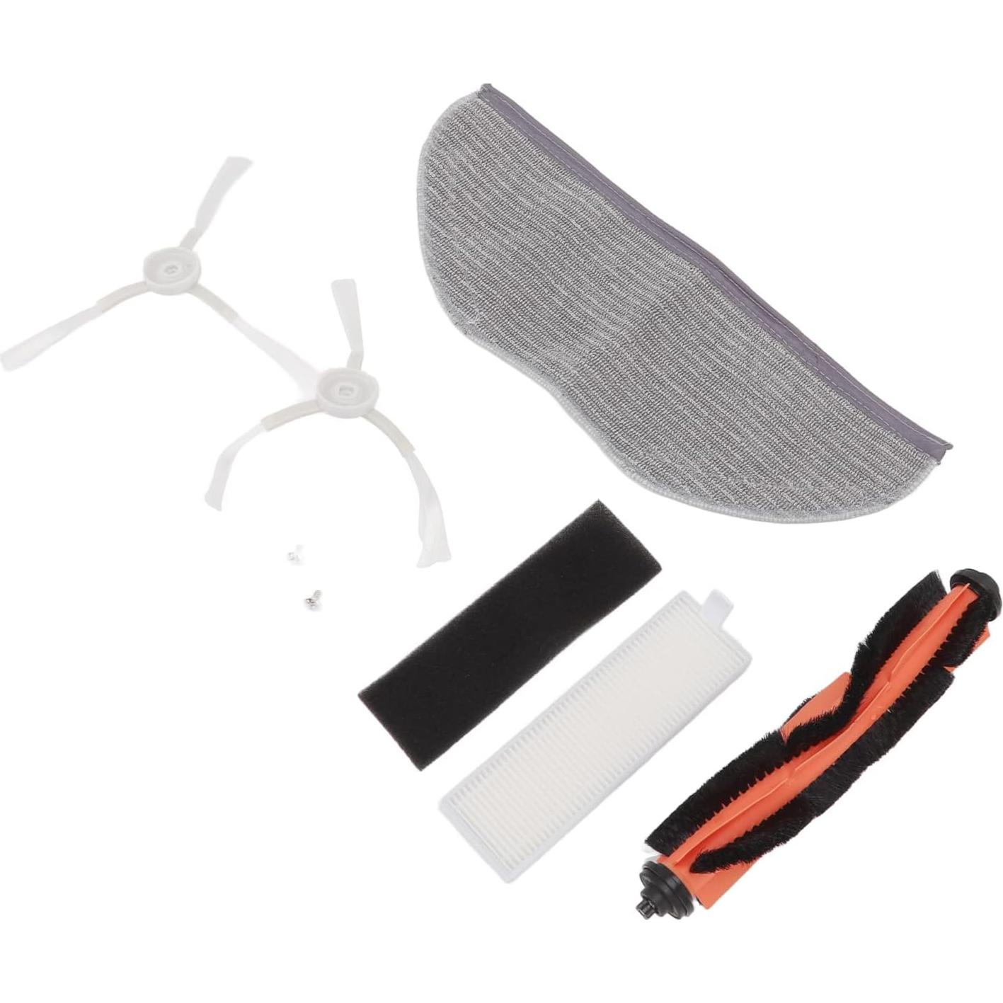 TOPINCN Main Brush Side Brush Filter Mop Cloth Set for G1 MJSTG1 Vacuum Cleaner Replacement Parts