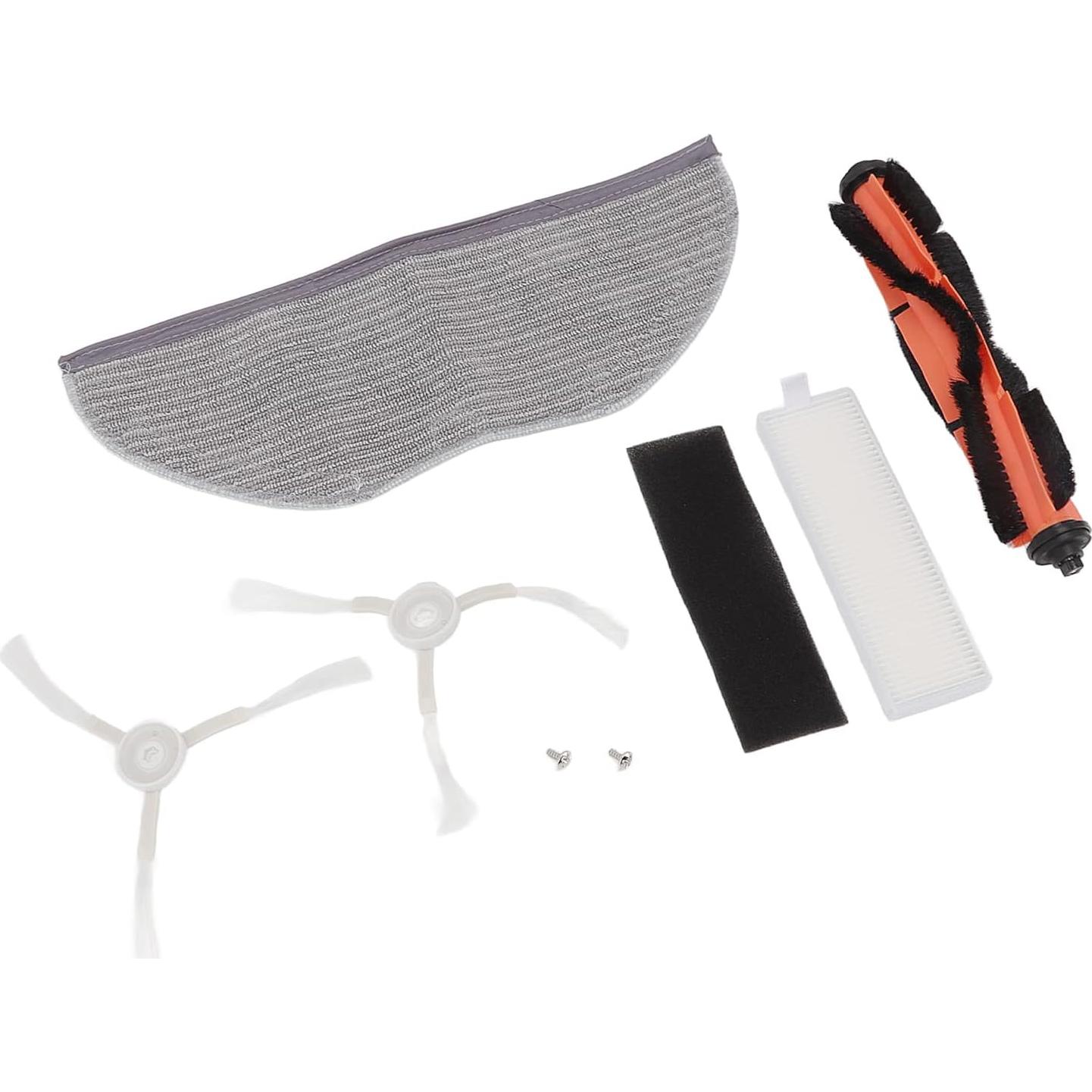 TOPINCN Main Brush Side Brush Filter Mop Cloth Set for G1 MJSTG1 Vacuum Cleaner Replacement Parts