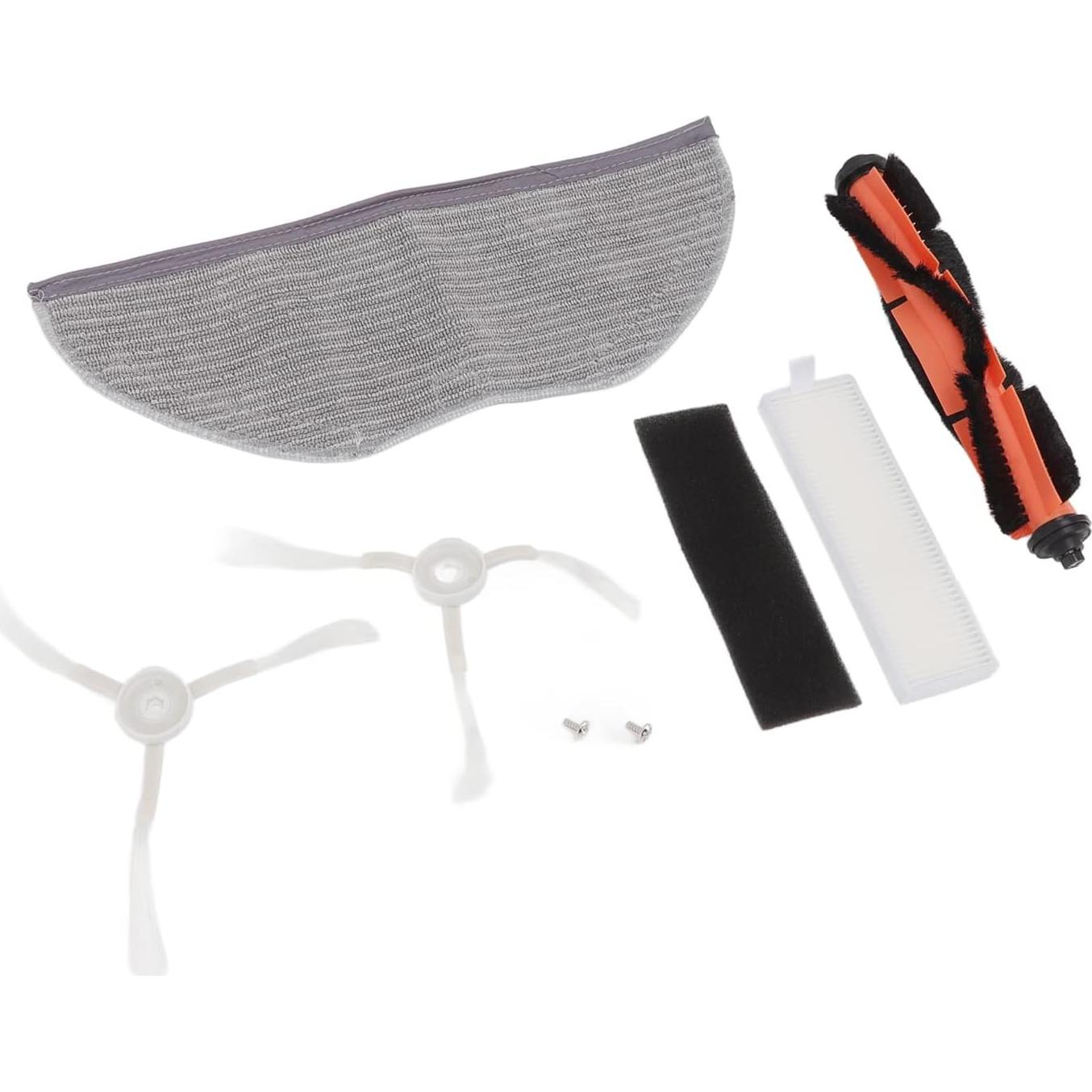 TOPINCN Main Brush Side Brush Filter Mop Cloth Set for G1 MJSTG1 Vacuum Cleaner Replacement Parts