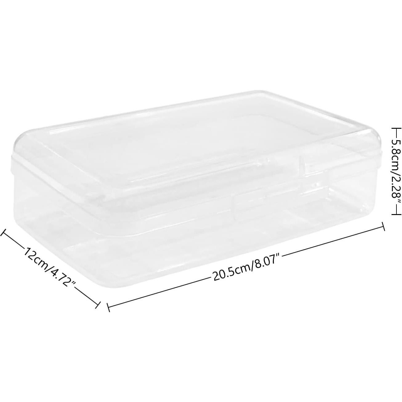 Caja de Lápices Ykimok Transparente Paquete de 4 Apilables