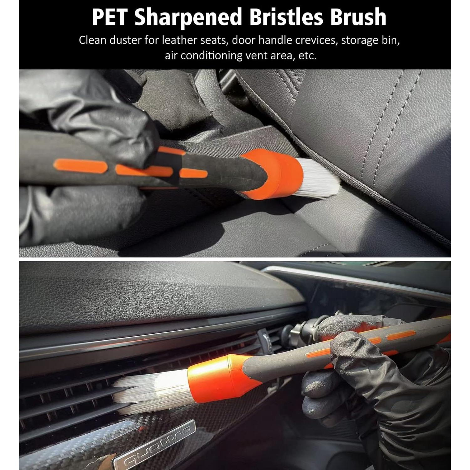 Juego de 3 Pinceles Detalladores YeewayVeh Naranja 190g