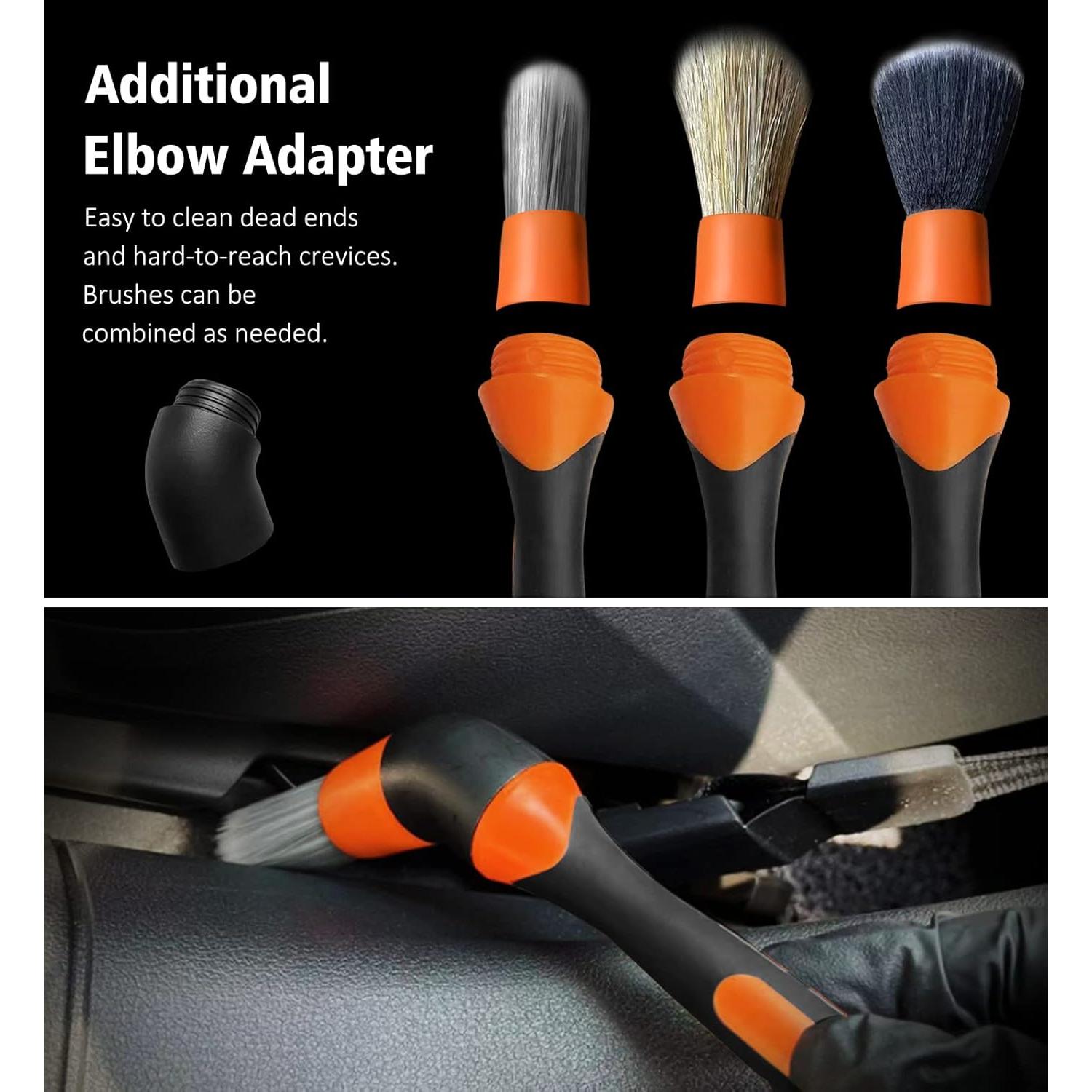 Juego de 3 Pinceles Detalladores YeewayVeh Naranja 190g