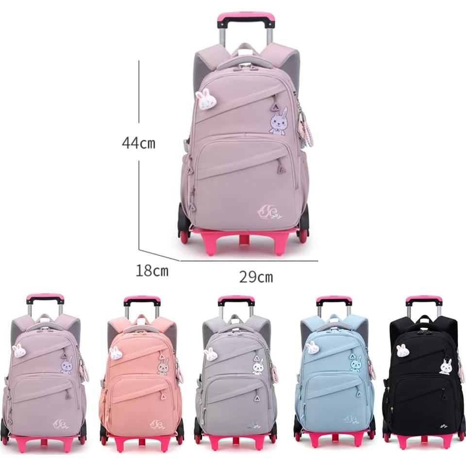 Mochila Rodante para Niñas Carro 2 Ruedas 44x29x18cm