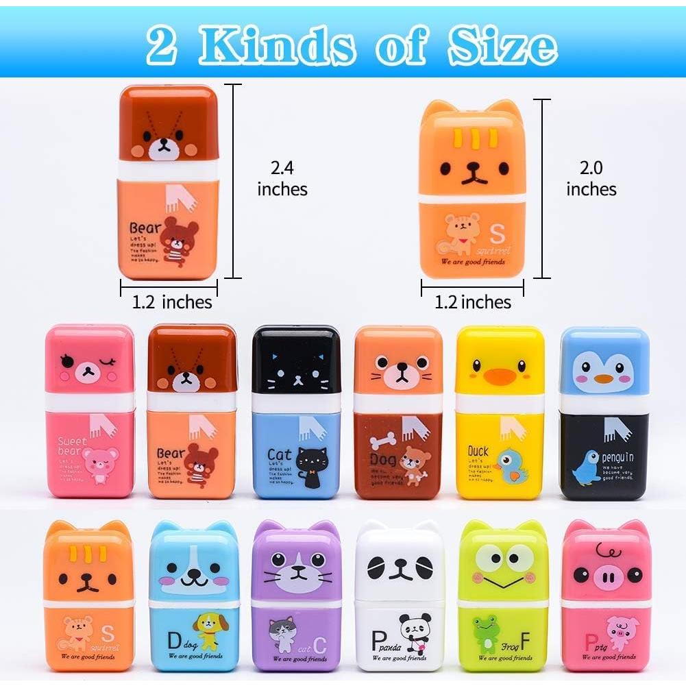 Borradores de lápiz Sooez 12 Pack con rodillo limpiador