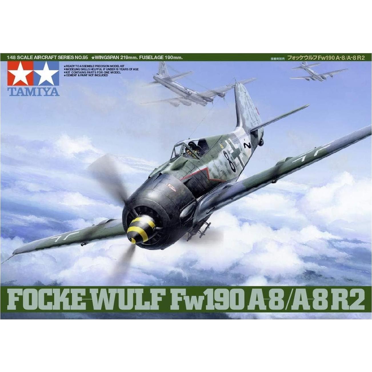 Tamiya 61095 Focke-Wulf FW190 A-8 R2 1/48 Kit de Avión