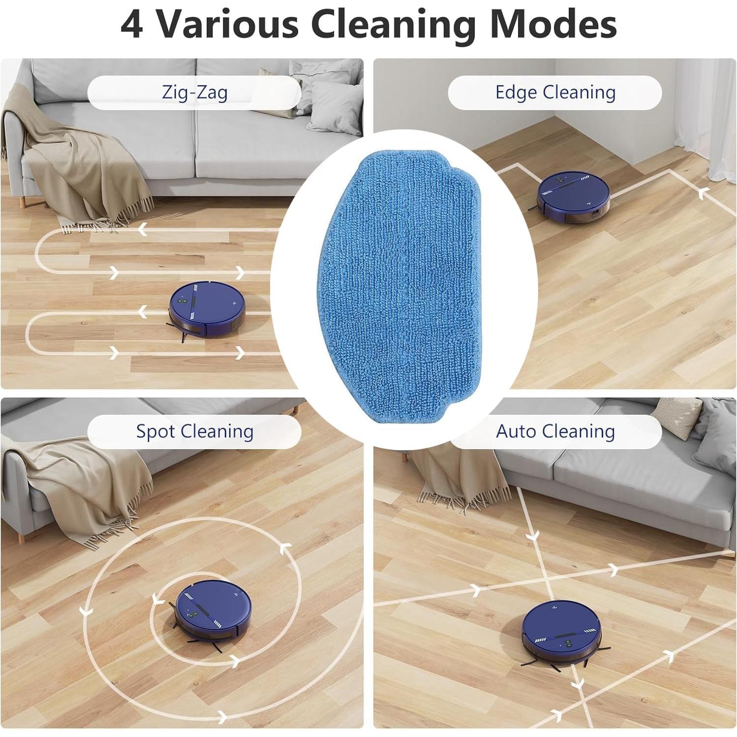 Robot Aspirador 2 en 1 BR151 BL con Mopa y Tanque de Agua