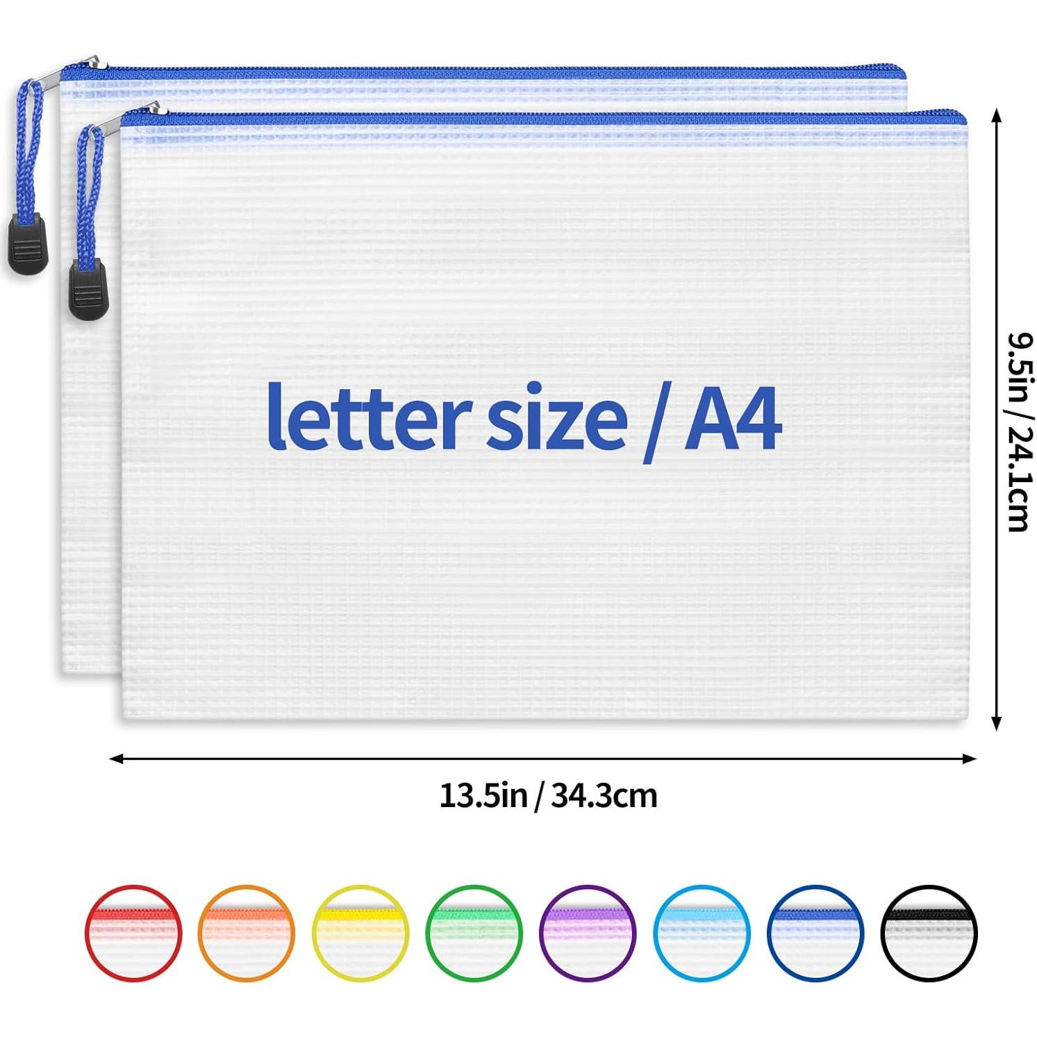 Bolsas de Cremallera A4 EOOUT 24 Piezas Multicolor