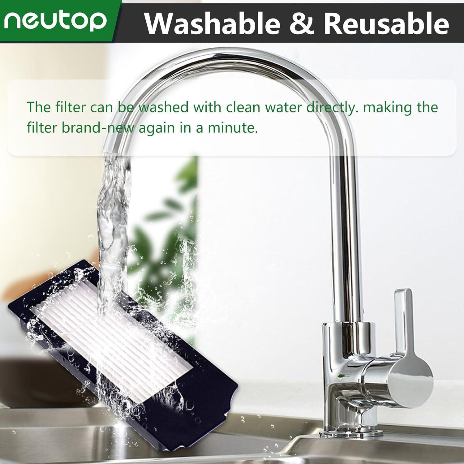 Filtros de Reemplazo Neutop para Ecovacs Deebot X1 y N20 - Paquete de 4