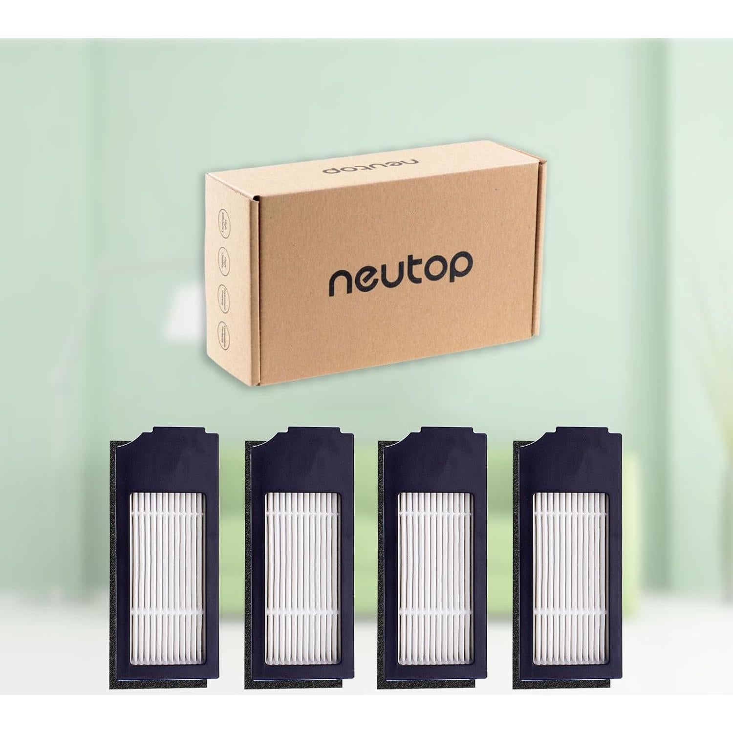 Filtros de Reemplazo Neutop para Ecovacs Deebot X1 y N20 - Paquete de 4