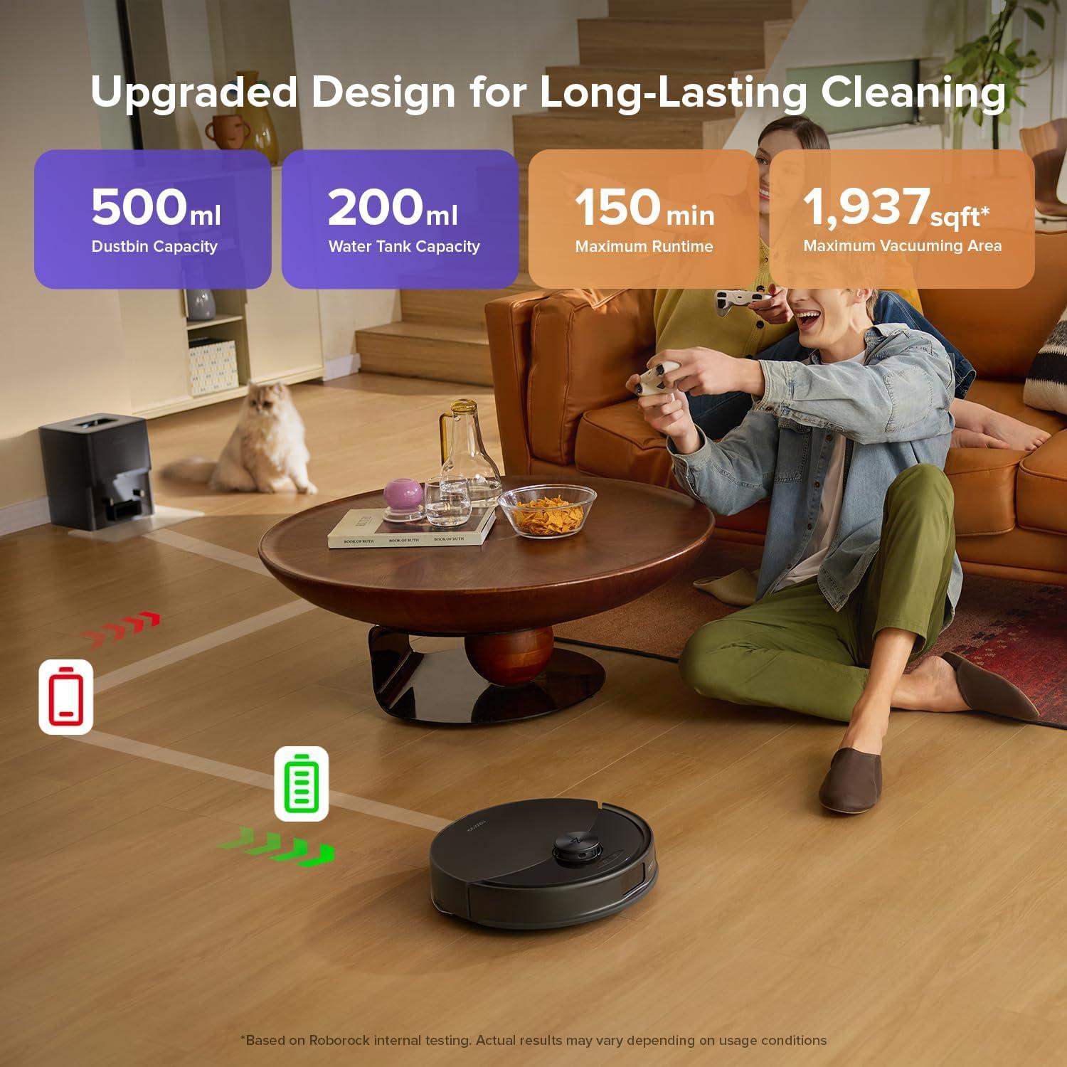 Aspiradora Robot Roborock Q10 S5+ Negra con 6 Bolsas