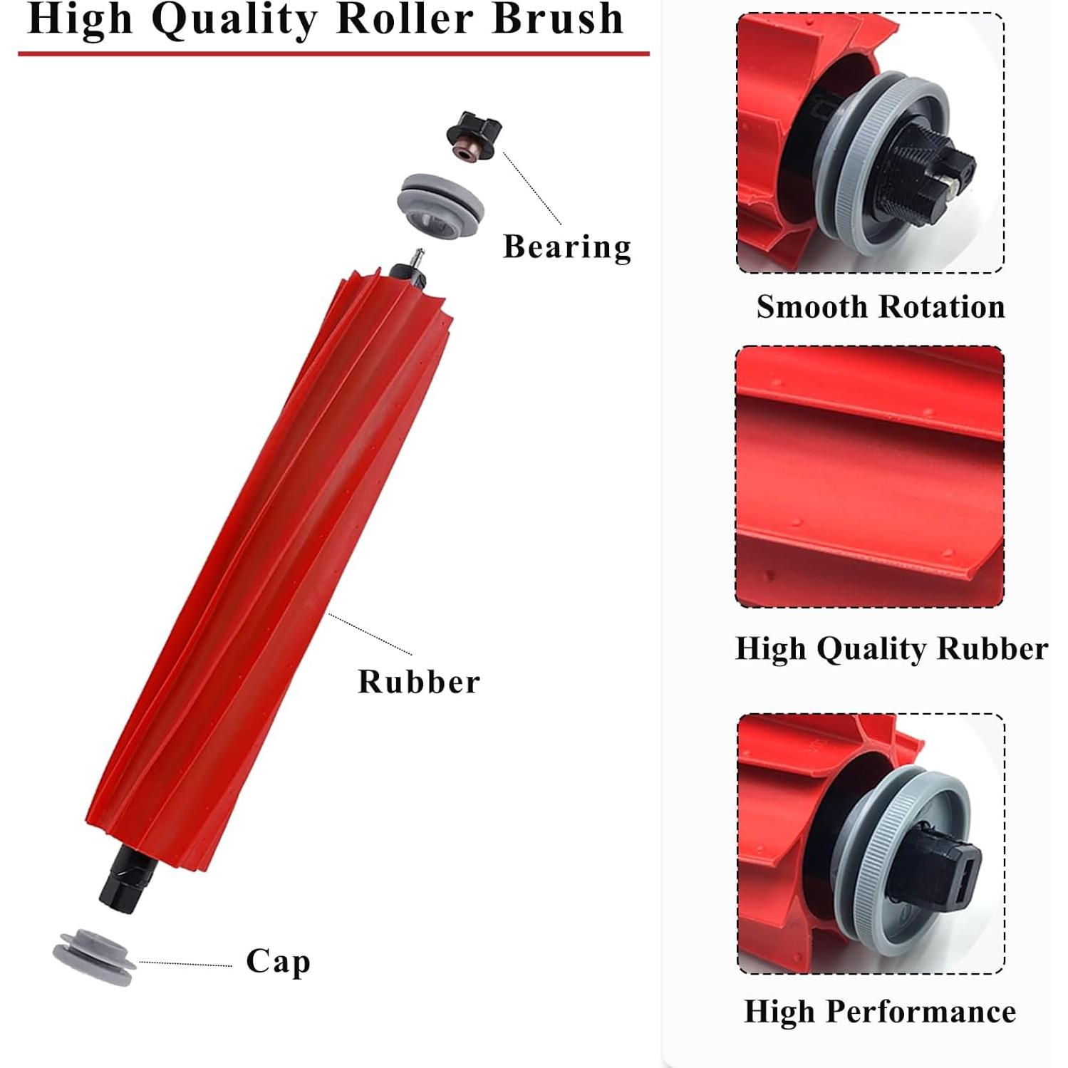 Cepillo Principal de Goma Soniicmomo para Roborock S7 y Q Revo