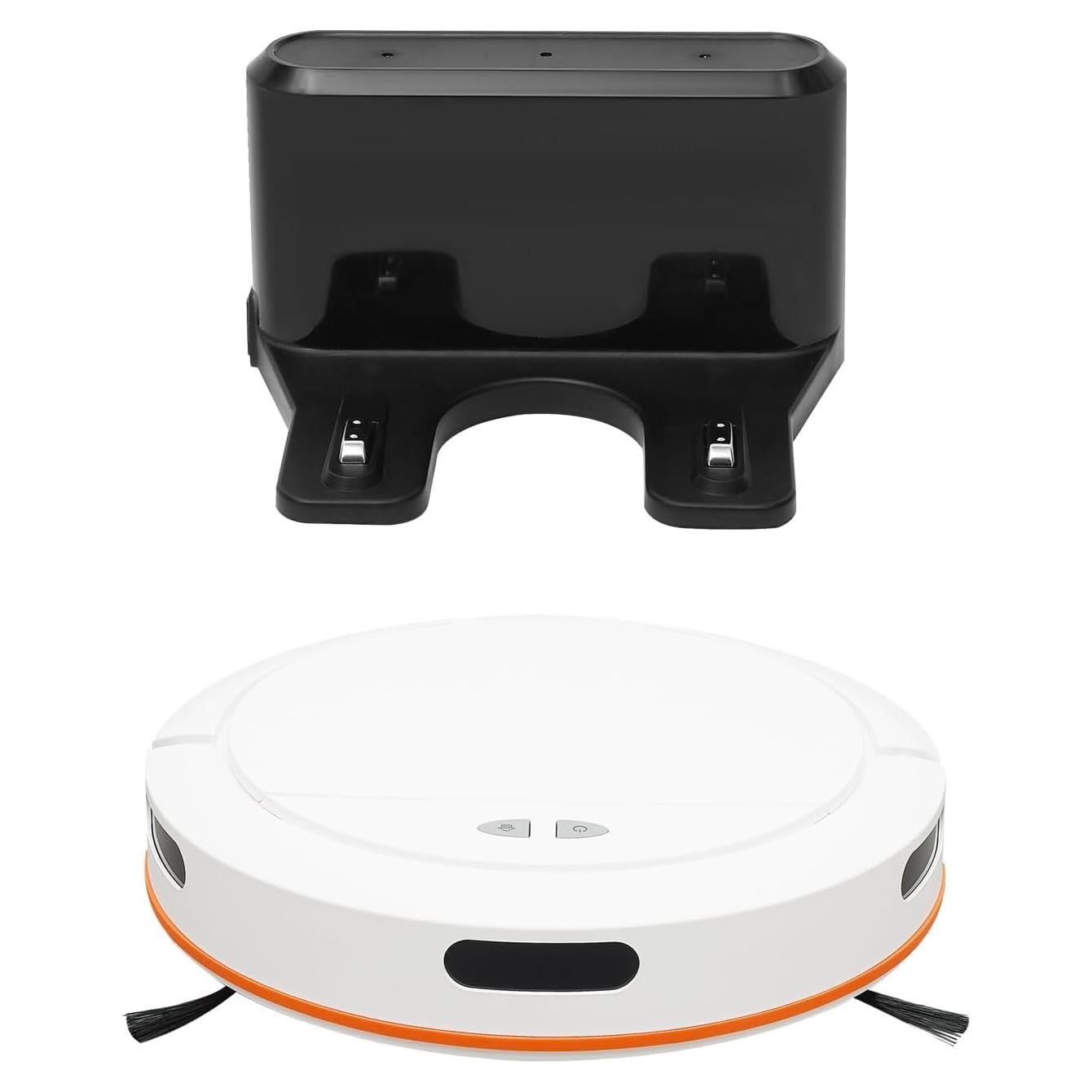 Robot Vacuum Cleaner 2700Pa Strong Suction Power 3-in-1 Sweeping and Dust Mopping Radar Navigation Intelligent Route Planning Multiple Cleaning Modes Ideal for Restricted Areas, Carpets (White)