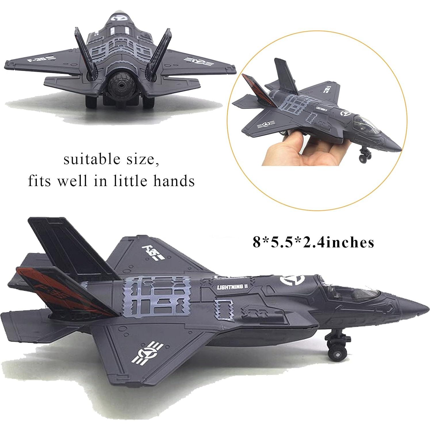 Modelo avión militar OTONOPI F-35 con luces y sonidos