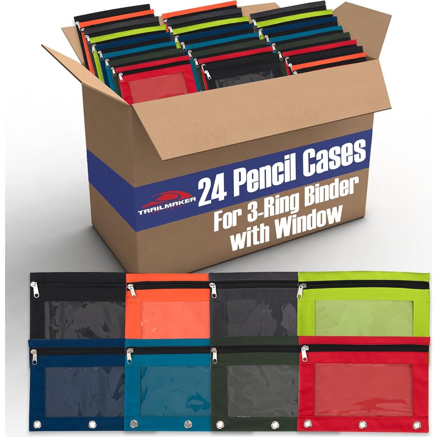 Paquete de 24 estuches de lápiz A.D. Sutton con ventana