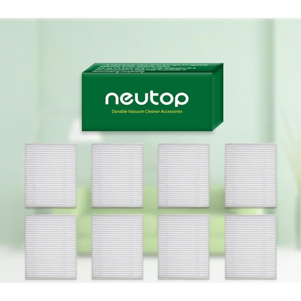 Filtro HEPA Neutop para iRobot Roomba 105 - Paquete de 8