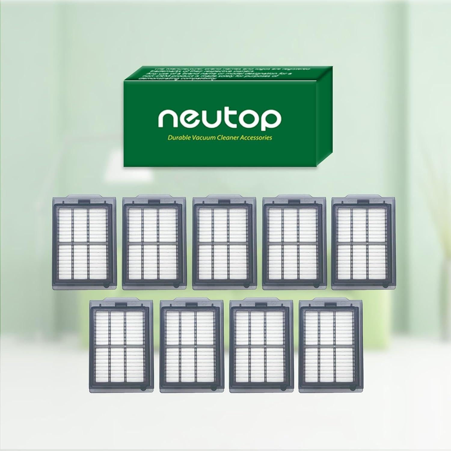 Filtros HEPA Neutop para iRobot Roomba Plus 405 505 - 9 Piezas