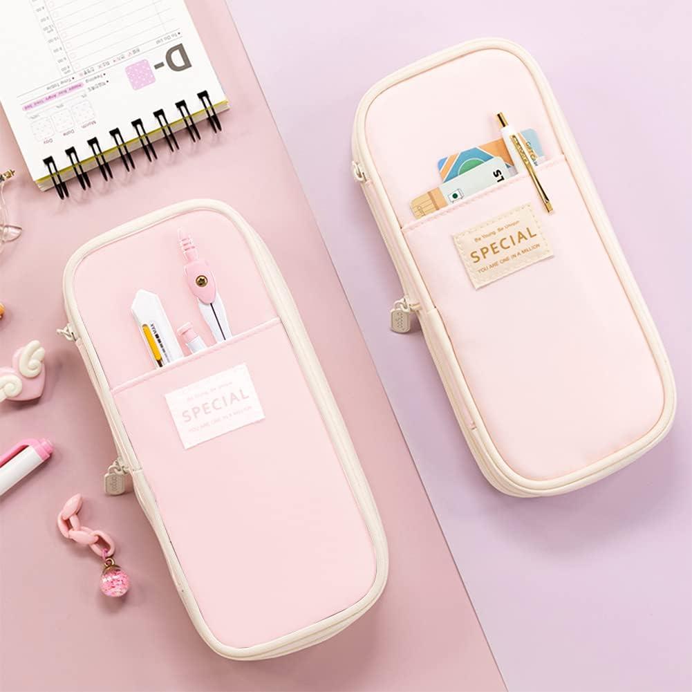 Estuche Expandible MAMUNU Rosa 21x7.6cm Gran Capacidad