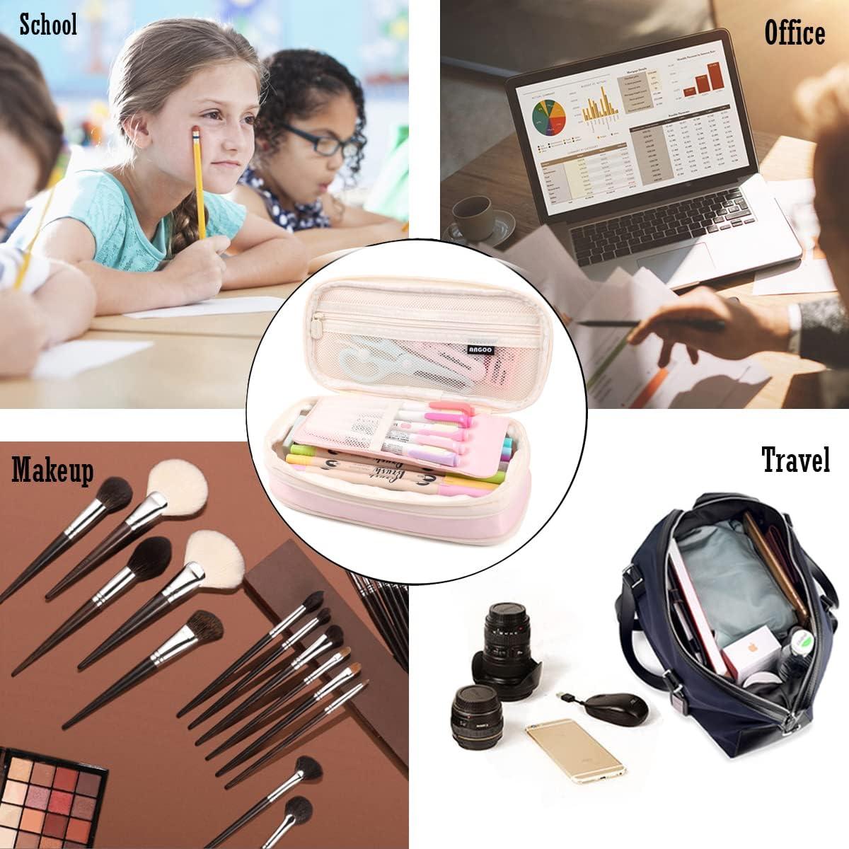 Estuche Expandible MAMUNU Rosa 21x7.6cm Gran Capacidad