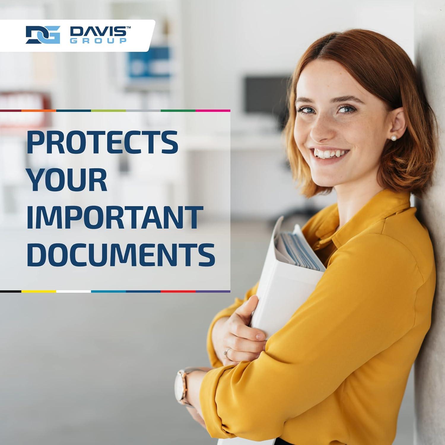 Paquete de 6 Carpetas Premium Davis Group 3 Anillas 2,54 cm Blancas