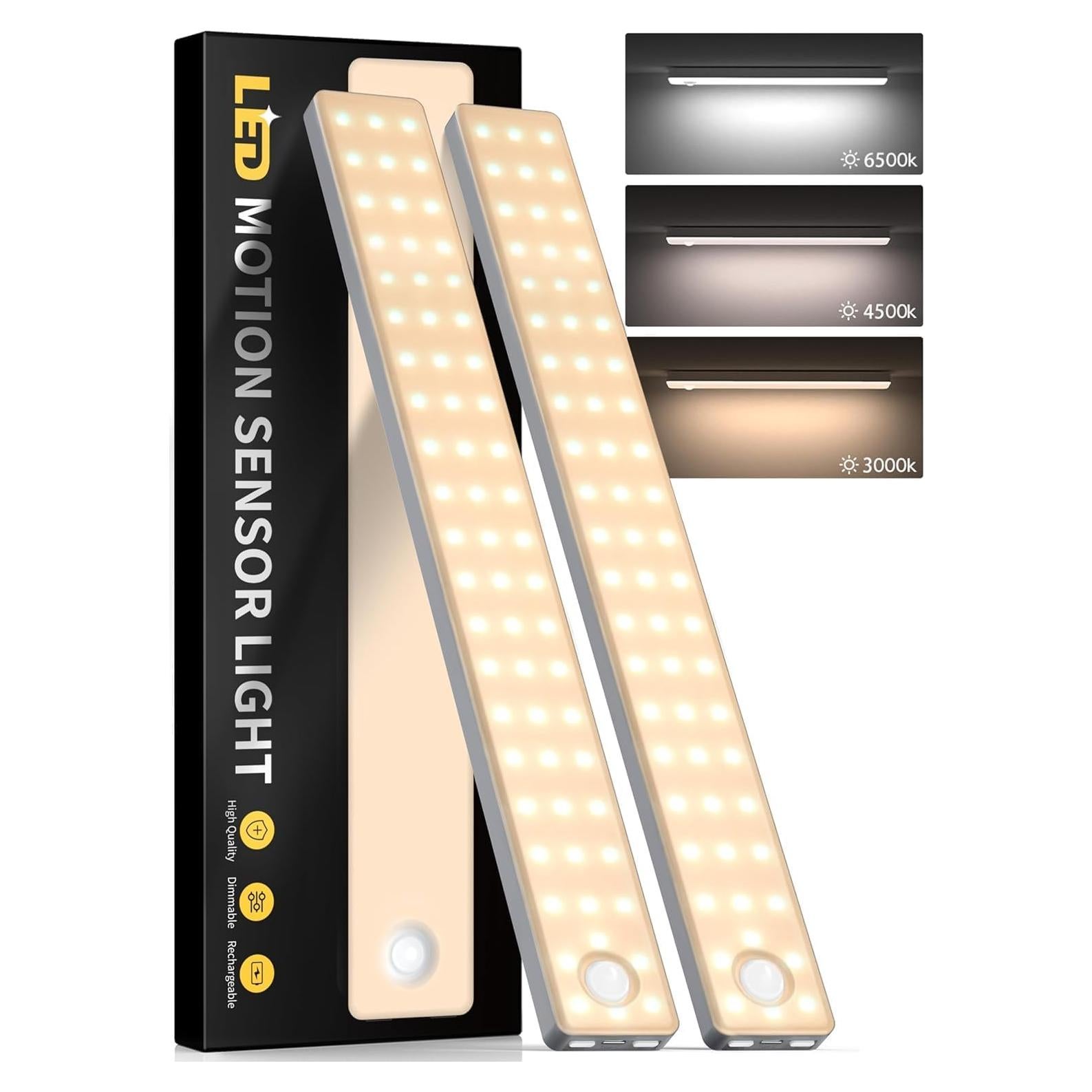 Iluminación Bajo Gabinete Auxoda 2 Paquete 20cm LED USB