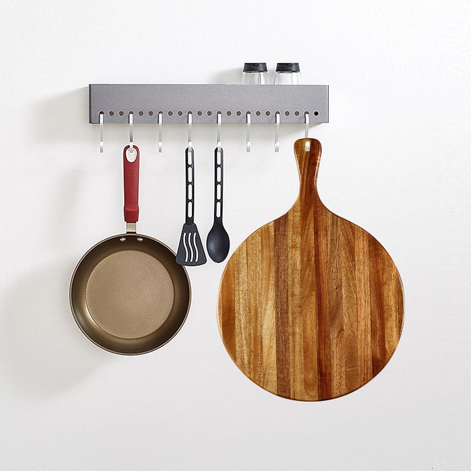 Tabla de Cortar Redonda TEIBVG de Madera de Acacia 40.6cm