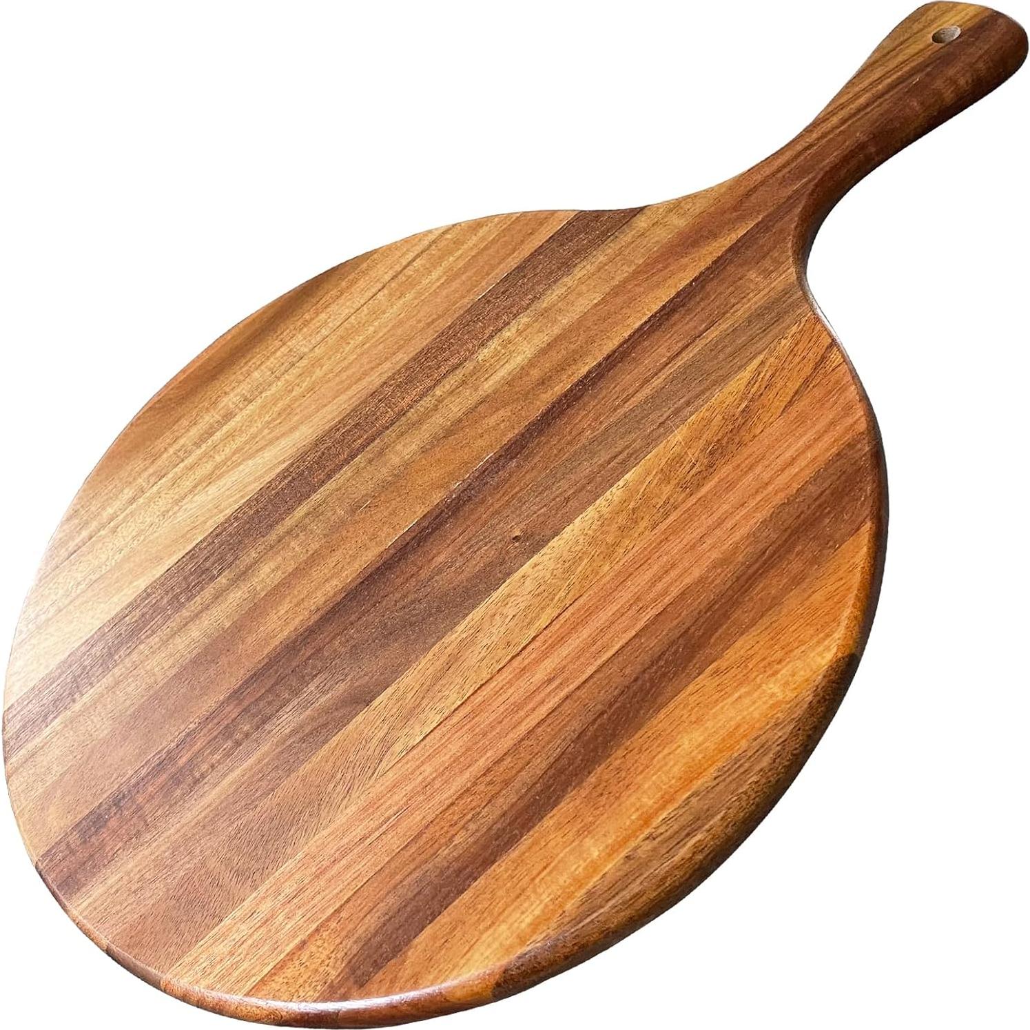 Tabla de Cortar Redonda TEIBVG de Madera de Acacia 40.6cm