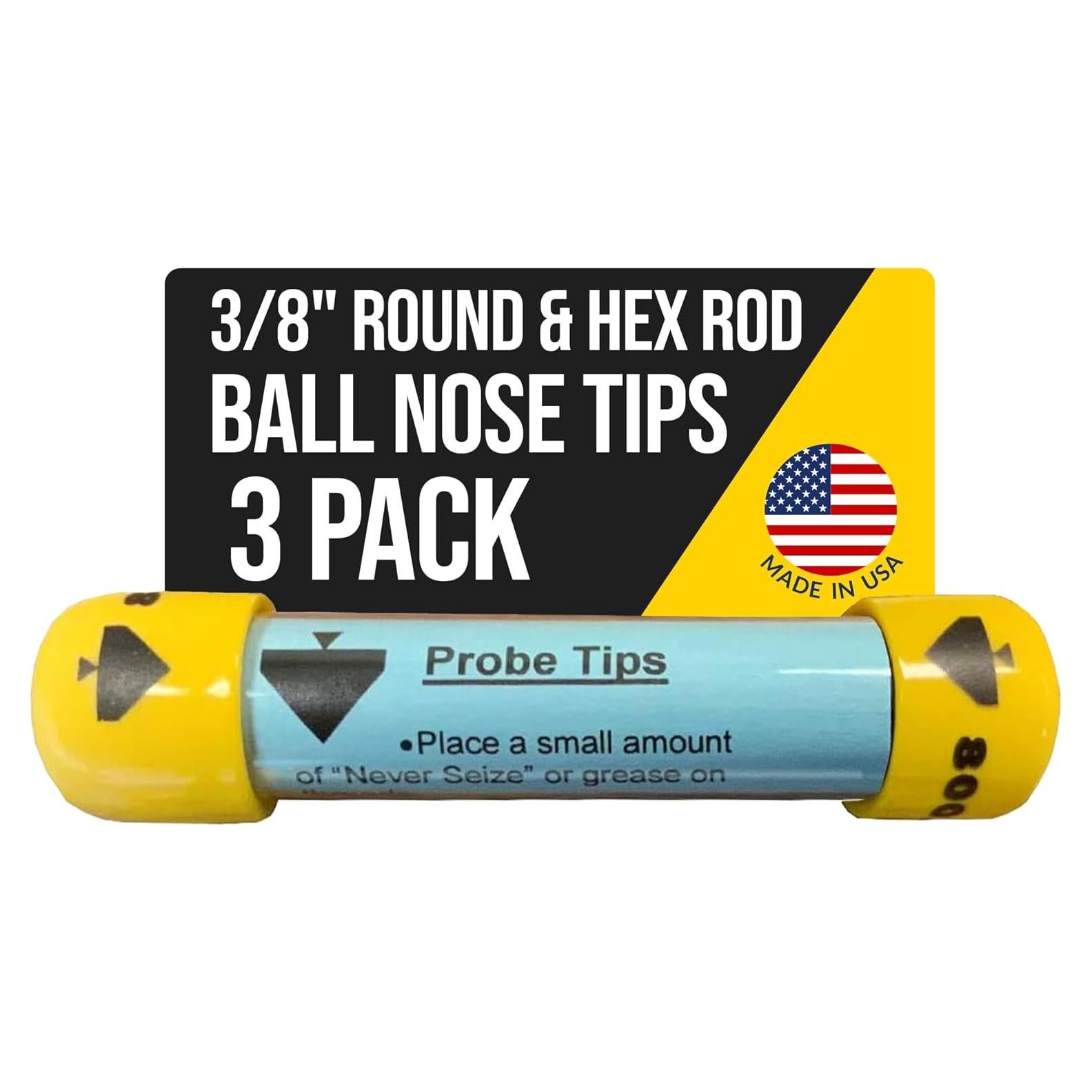 Consejos de Reemplazo T&T Tools para Varillas de 9.5mm - Paquete de 3