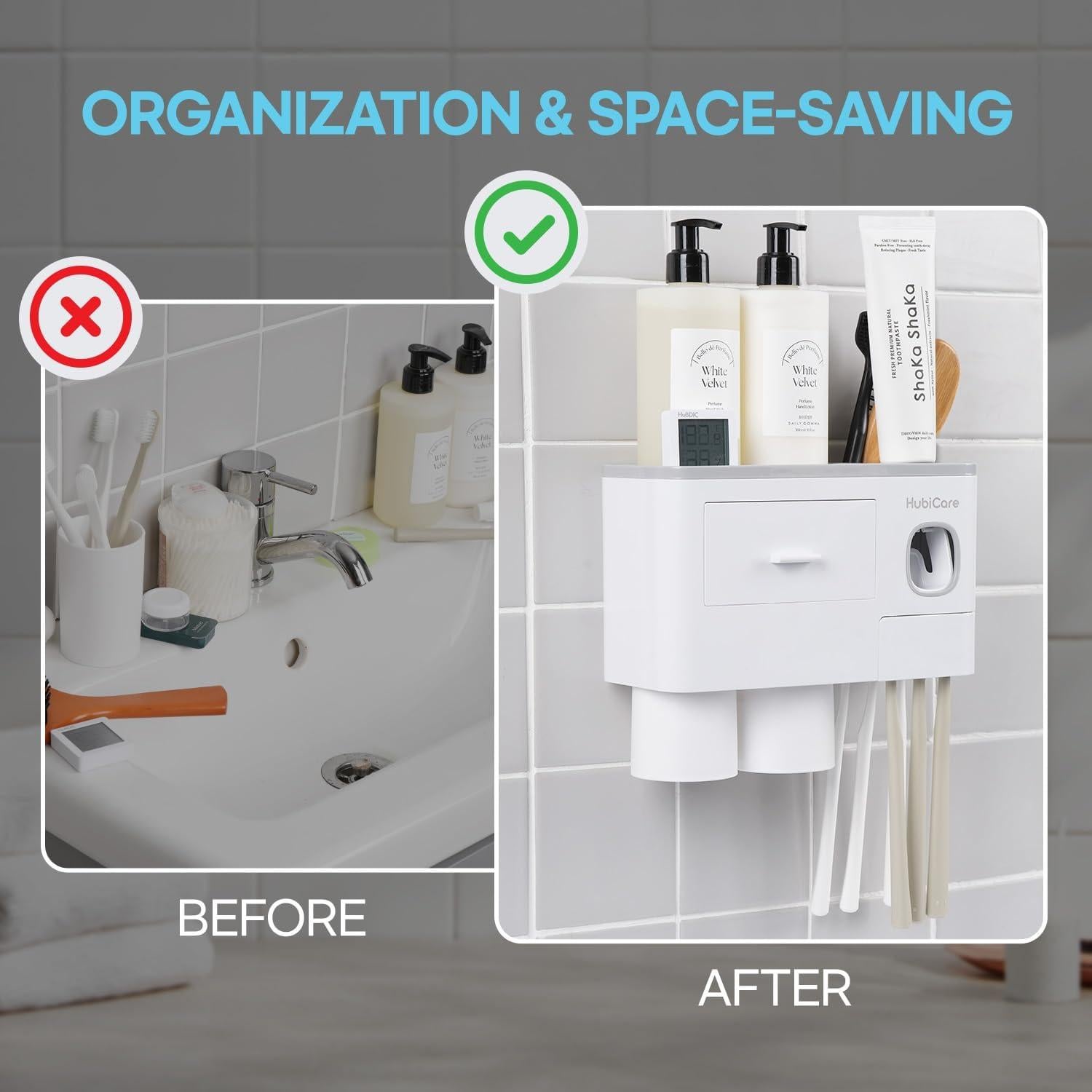 Soporte para Cepillos de Dientes HuBDIC con Dispensador Automático