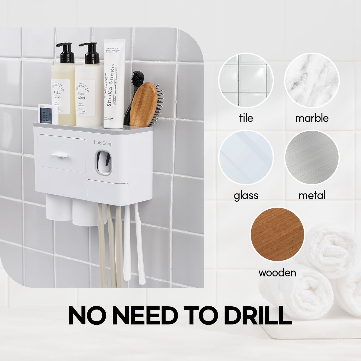 Soporte para Cepillos de Dientes HuBDIC con Dispensador Automático